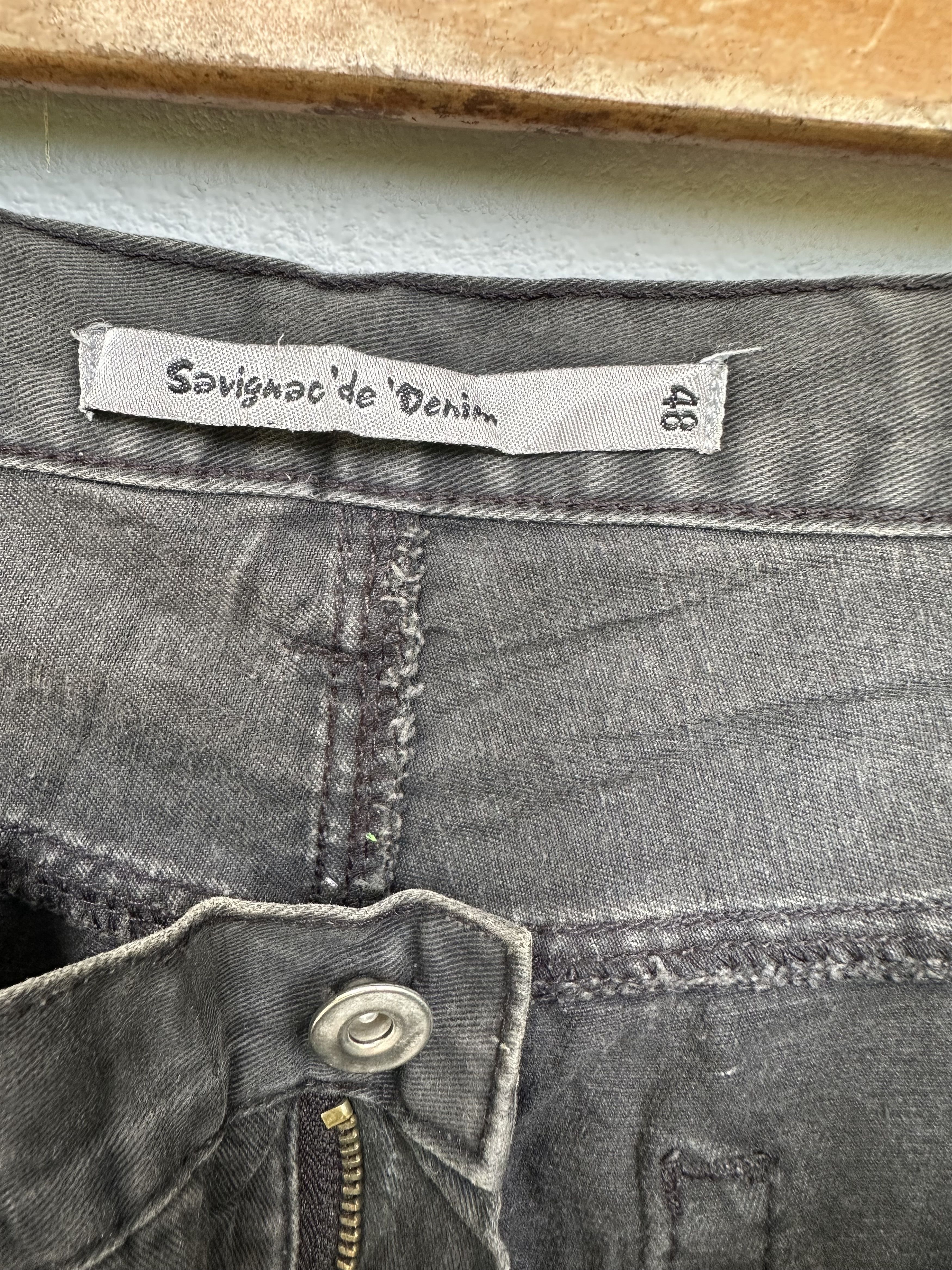 Japanese Brand Rare Savignac De Denim Double Waist Seditionaries Distressed Size US 32 / EU 48 - 24 Thumbnail