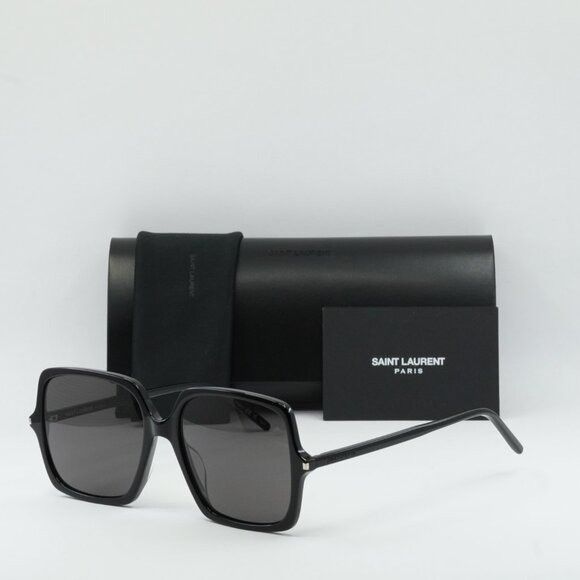 Saint Laurent Paris 🕶️ New Saint Laurent SL591 001 Sunglasses - Black Frame Size ONE SIZE - 10 Thumbnail