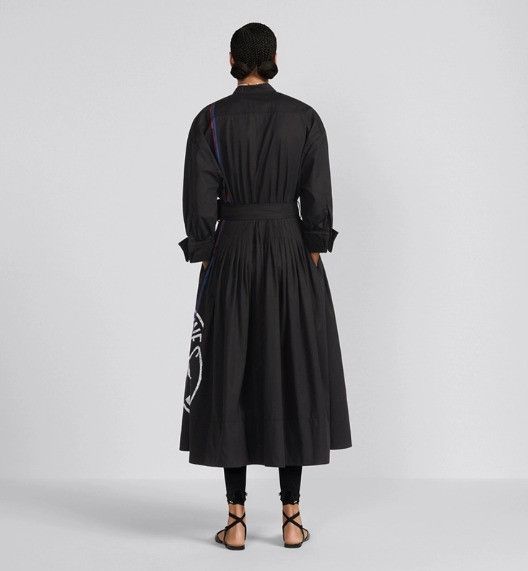 Dior o1w1db10824 Mid-Length Shirt Dress in Black Size XS / US 0-2 / IT 36-38 - 6 Thumbnail