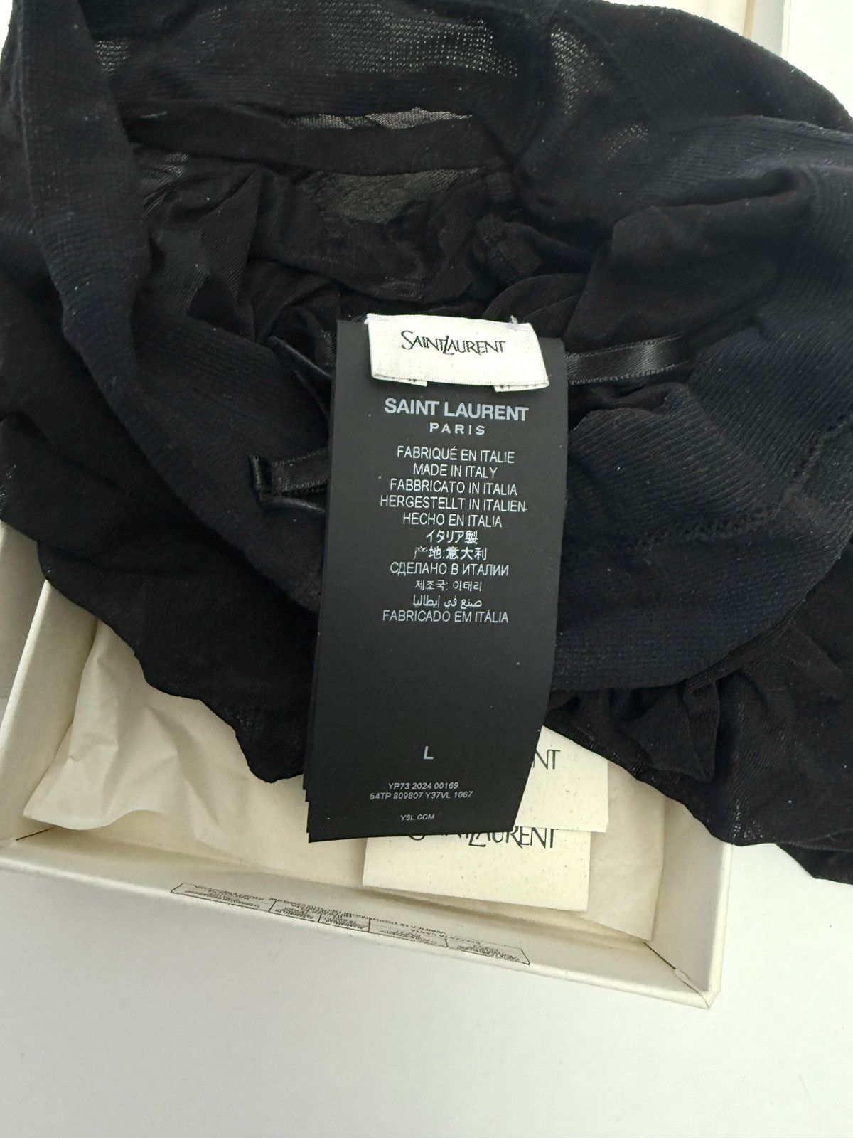 Yves Saint Laurent Saint Laurent Jumpsuit Tights – Black Size ONE SIZE - 4 Thumbnail