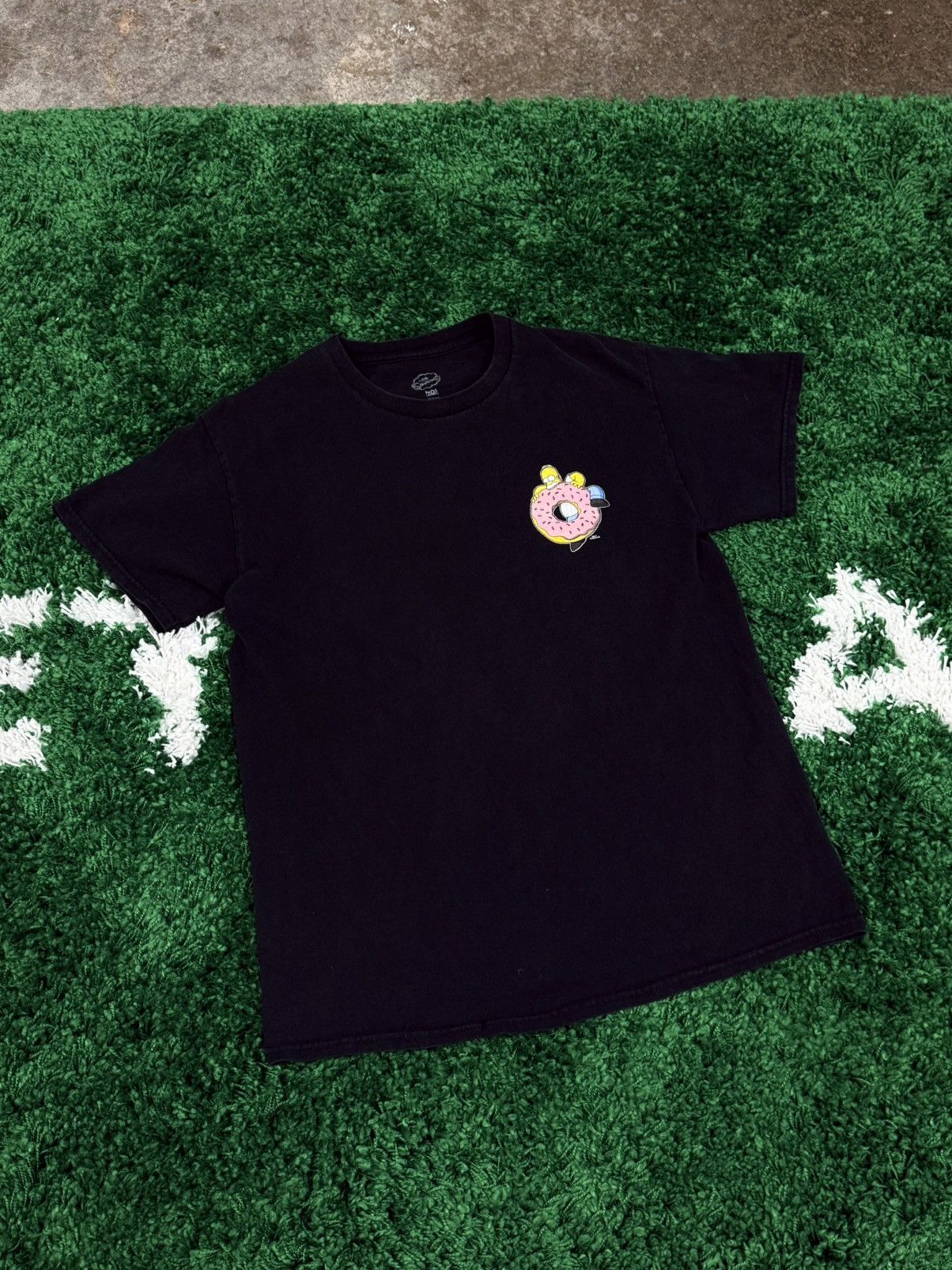 The Simpsons Homer Simpson Donut Sprinkles Logo Tee Black Medium Size US M / EU 48-50 / 2 - 4 Thumbnail