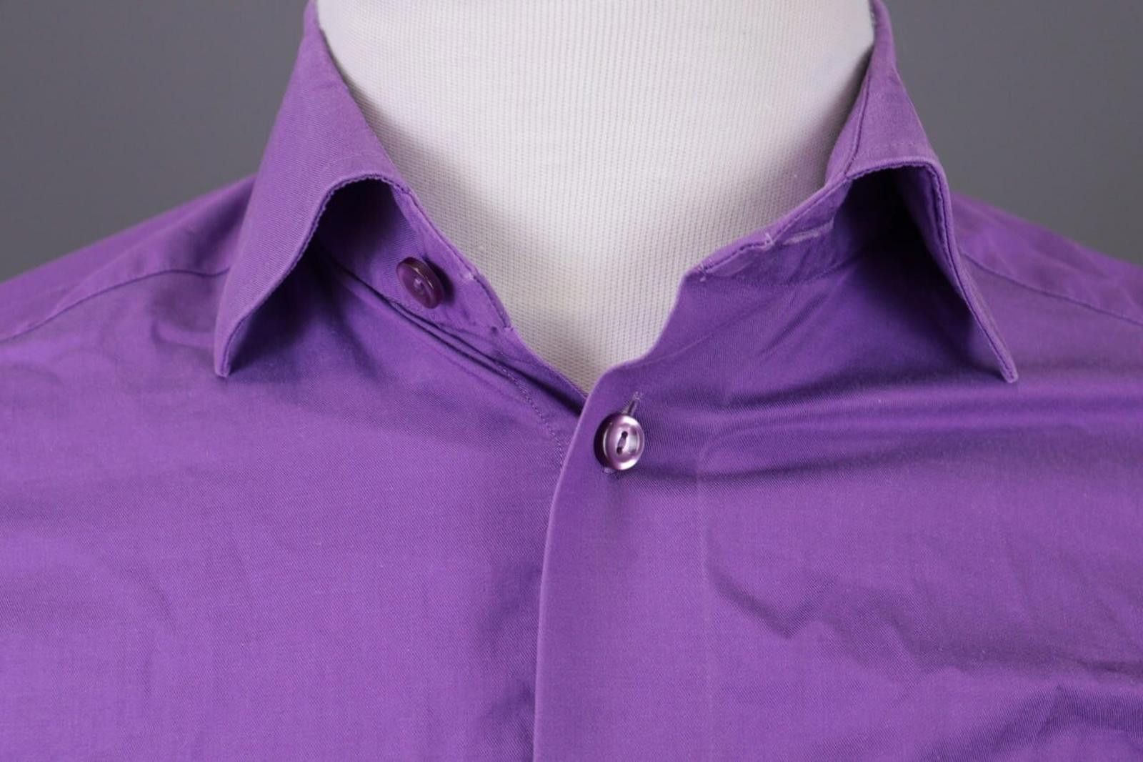 Eton Eton Contemporary Purple Sweden Shirt Size 38 / 15 Size US M / EU 48-50 / 2 - 3 Thumbnail