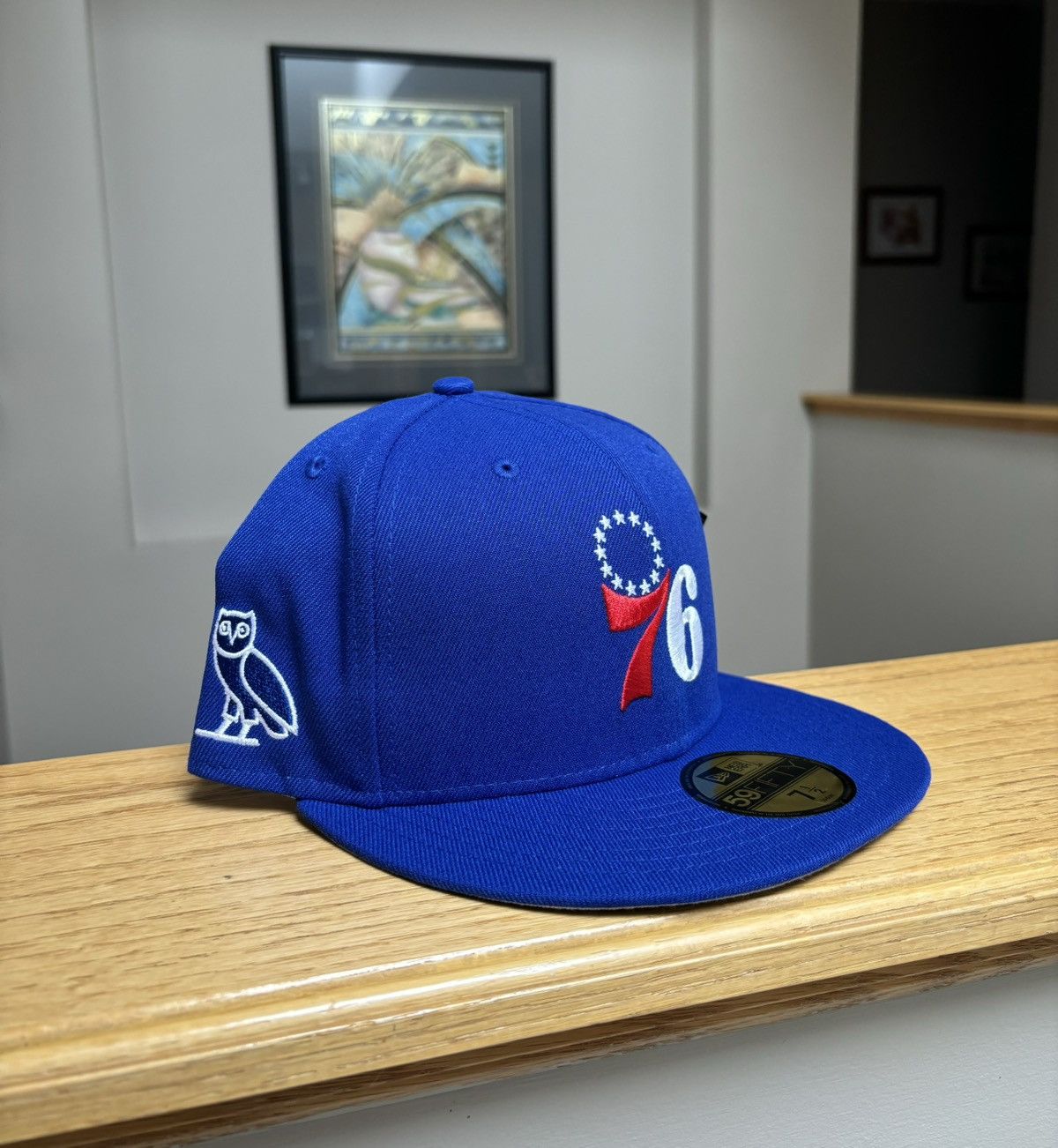 NBA × New Era × October's Very Own OVO x New Era x Philadelphia 76ers Fitted Hat Size ONE SIZE - 1 Thumbnail