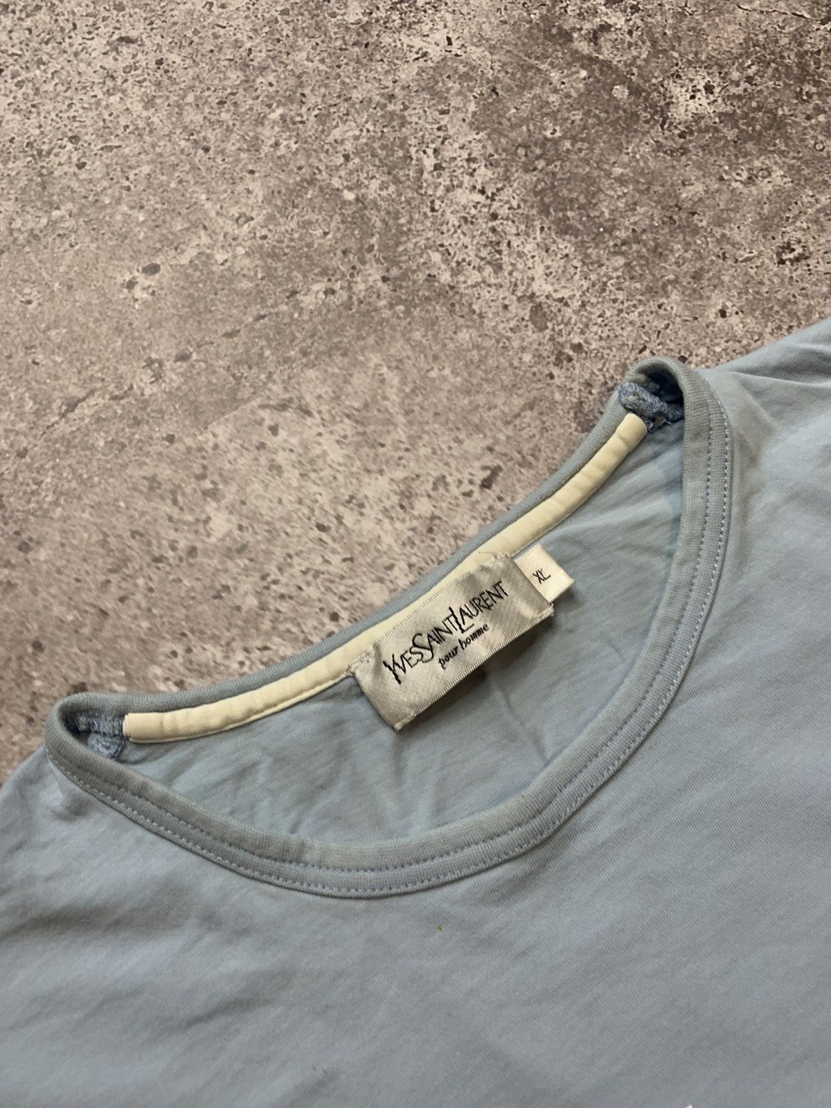Vintage × Yves Saint Laurent Vintage Yves Saint Laurent Big Logo monogram tee Size US XL / EU 56 / 4 - 4 Thumbnail