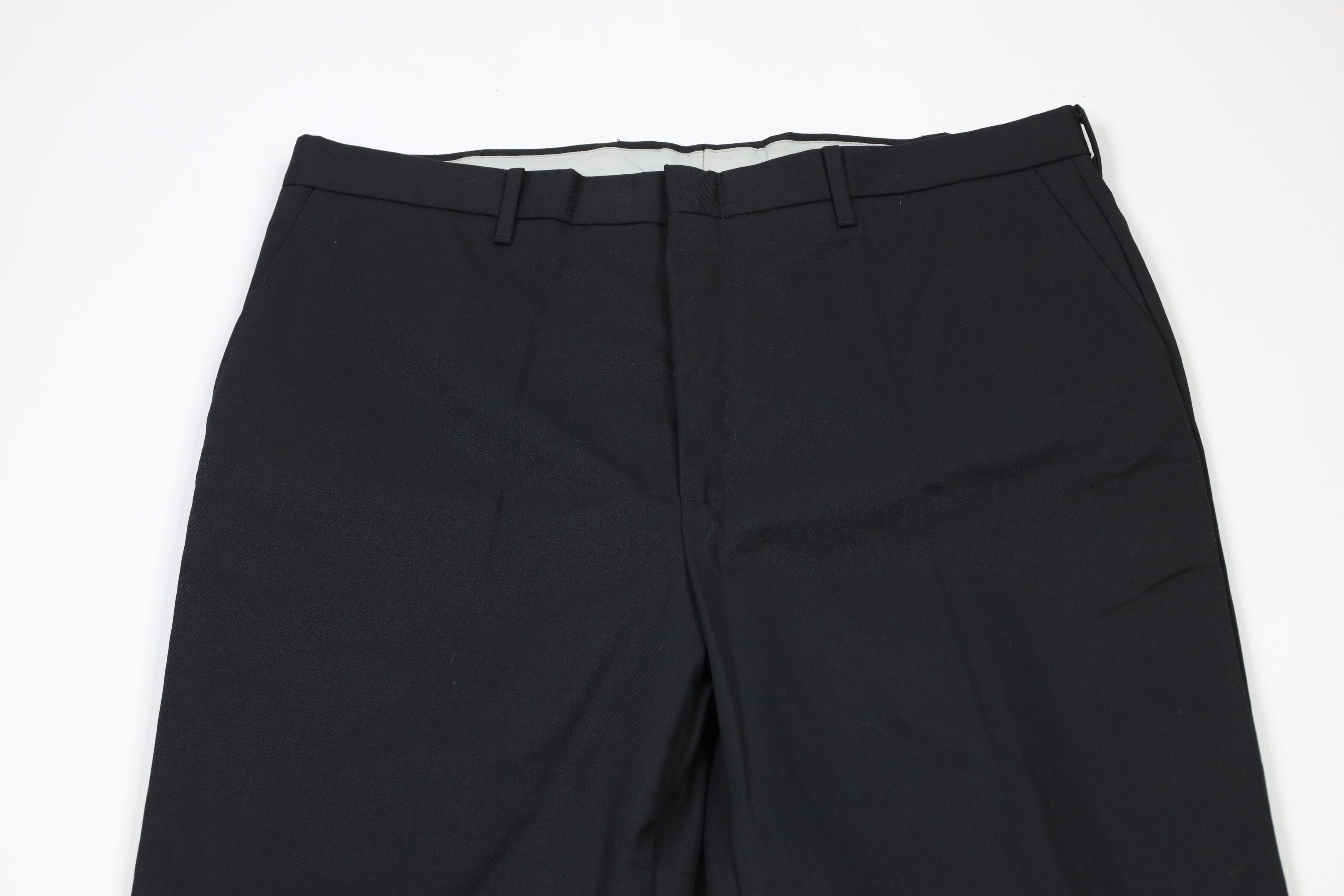 Vintage Vintage 90s Streetwear Wide Leg Chino Pants Trousers Black Size US 38 / EU 54 - 2 Thumbnail