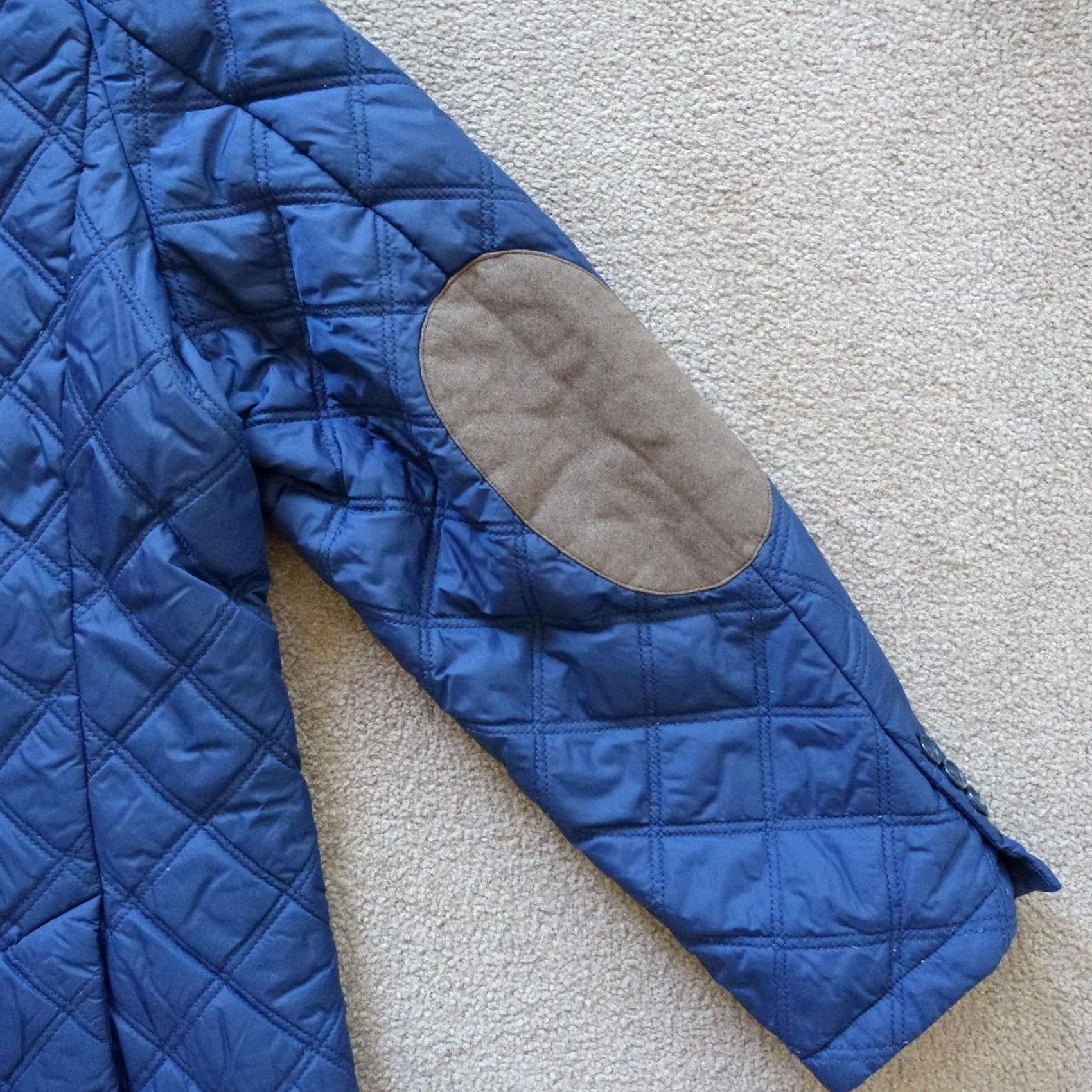 Cremieux Cremieux Jacket Mens XL Blue Quilted Stand-Up Collar Insulated Pockets Button Zipped Size US XL / EU 56 / 4 - 7 Thumbnail