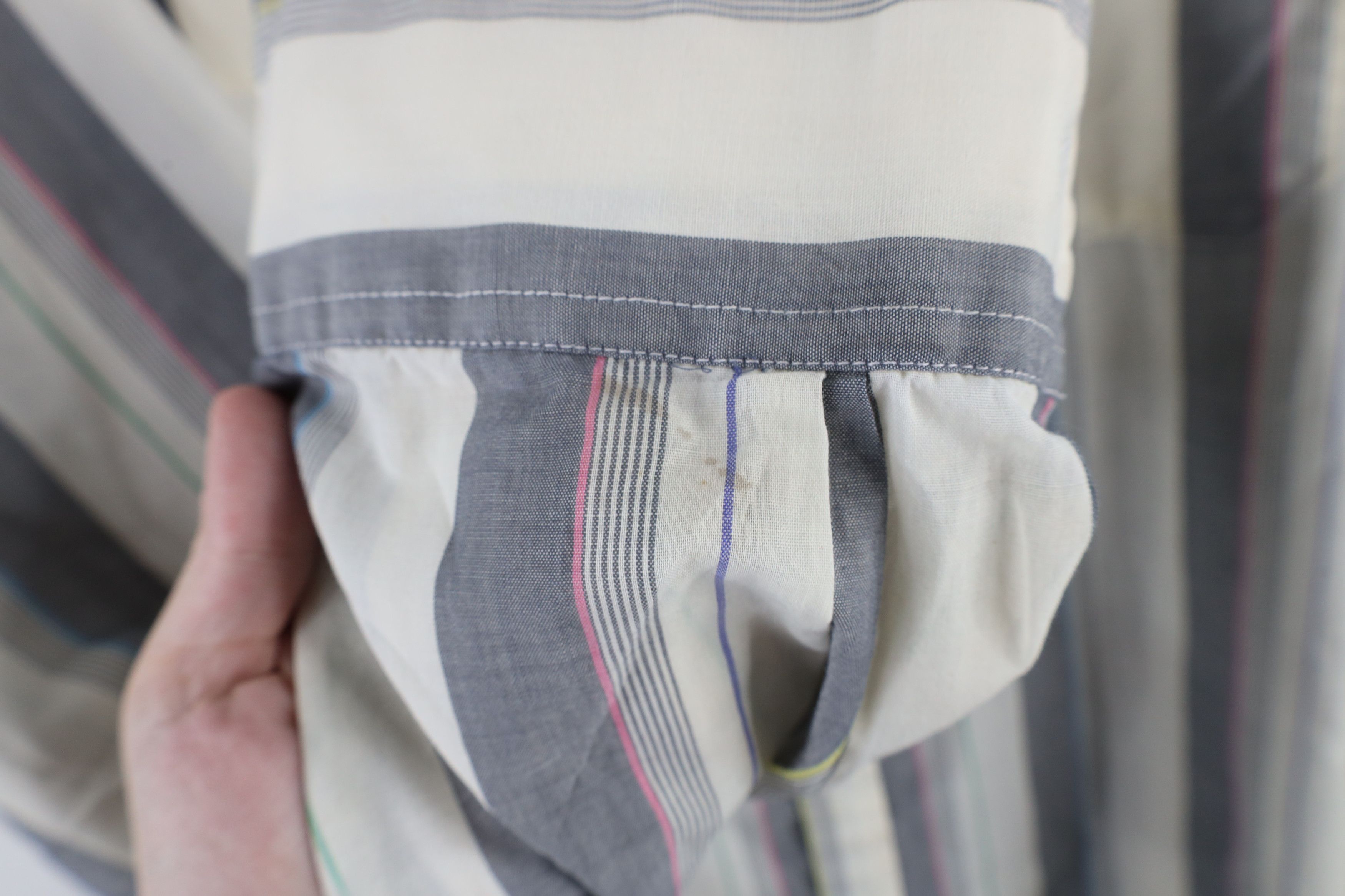 Vintage Vintage 90s Streetwear Rainbow Striped Collared Button Shirt Size US XL / EU 56 / 4 - 9 Thumbnail