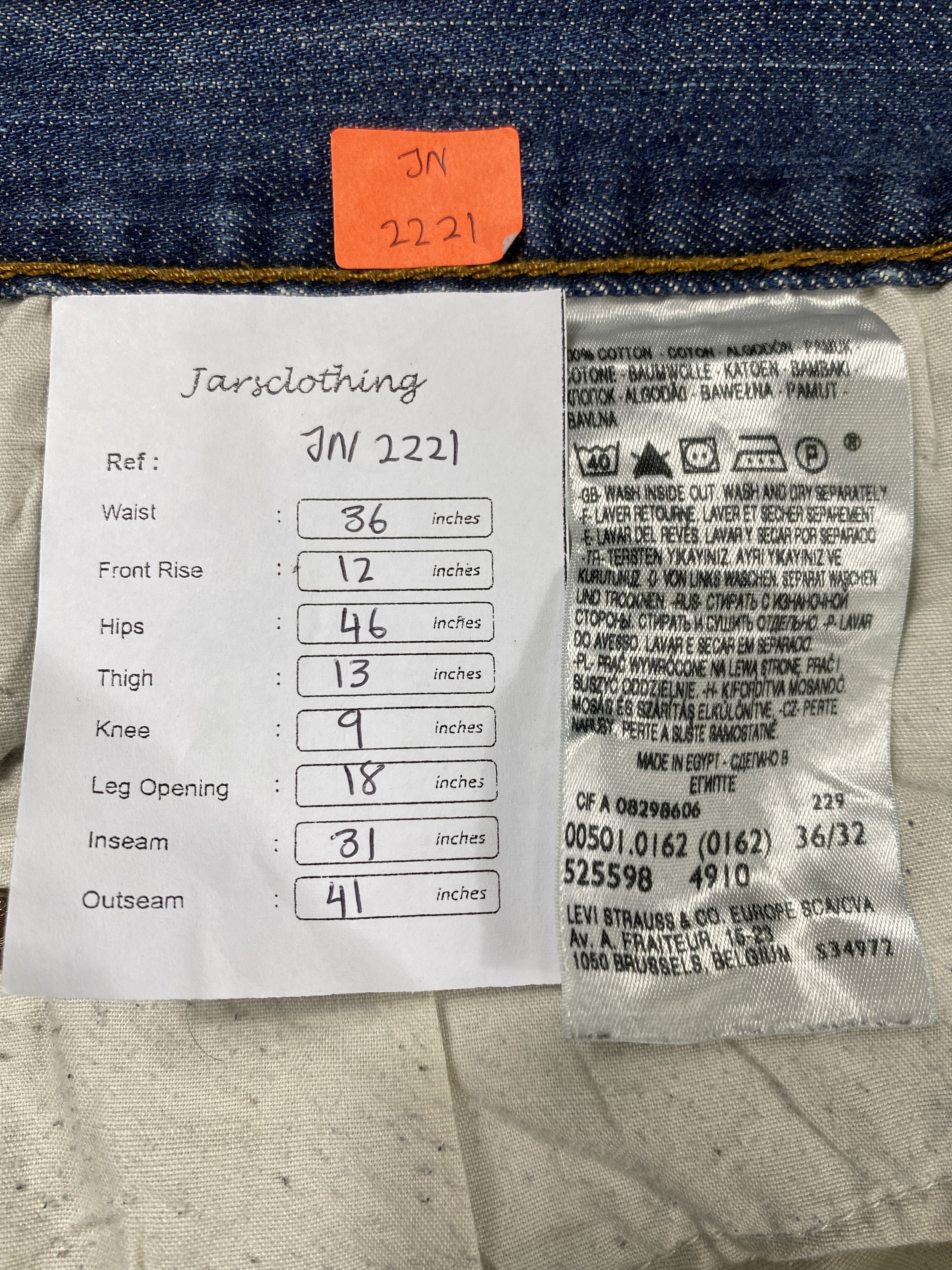 Levi's Distressed Blue Vintage Levi's 501 Jeans 36x31 Denim -JN2221 Size US 36 / EU 52 - 8 Thumbnail