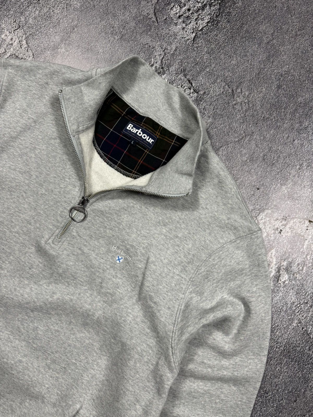 Barbour Barbour 1/4 Zip Grey Sweatshirt Size US L / EU 52-54 / 3 - 2 Thumbnail