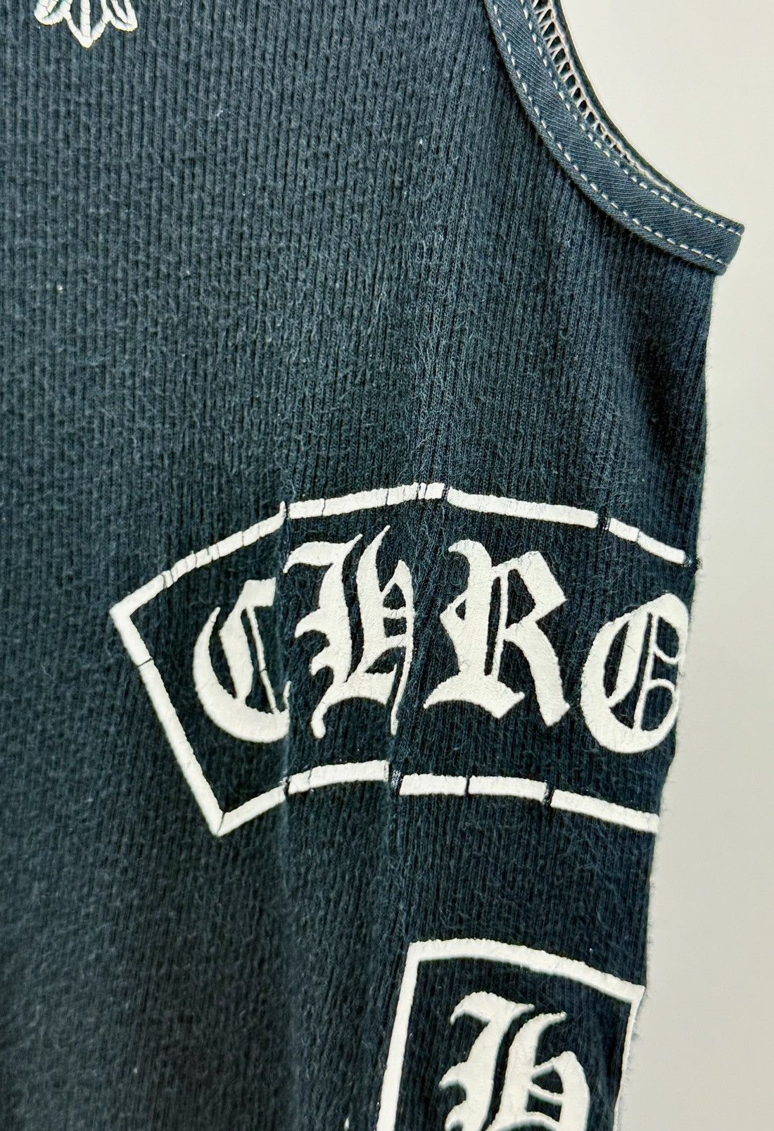 Chrome Hearts × Vintage Vintage - Chrome Hearts - T Bar F*** You- Navy Tank Top Size US L / EU 52-54 / 3 - 5 Thumbnail