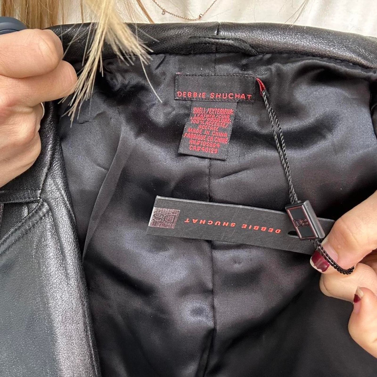 Other NWT Black Leather Moto Jacket (S) Size S / US 4 / IT 40 - 4 Thumbnail