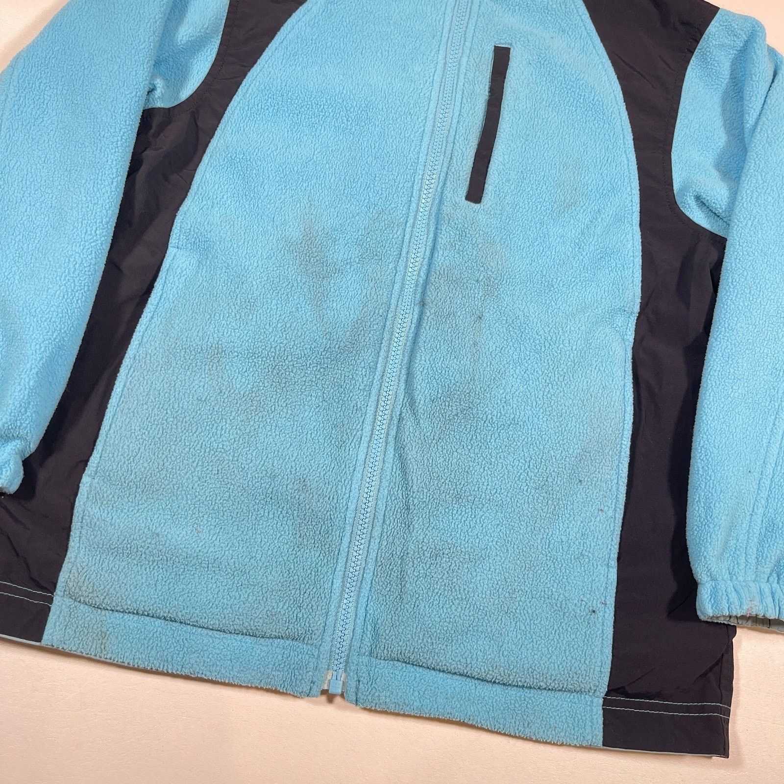 L.L. Bean LL Bean Blue Reversible Fleece Jacket Size Youth Medium Size M / US 6-8 / IT 42-44 - 12 Thumbnail