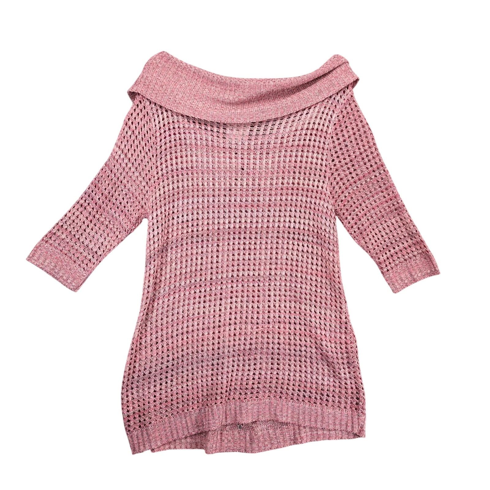 Other Lane Bryant Open Knit Cowl Neck Tunic Sweater Plus Size 18 Size XXL / US 16-18 / IT 52-54 - 3 Thumbnail