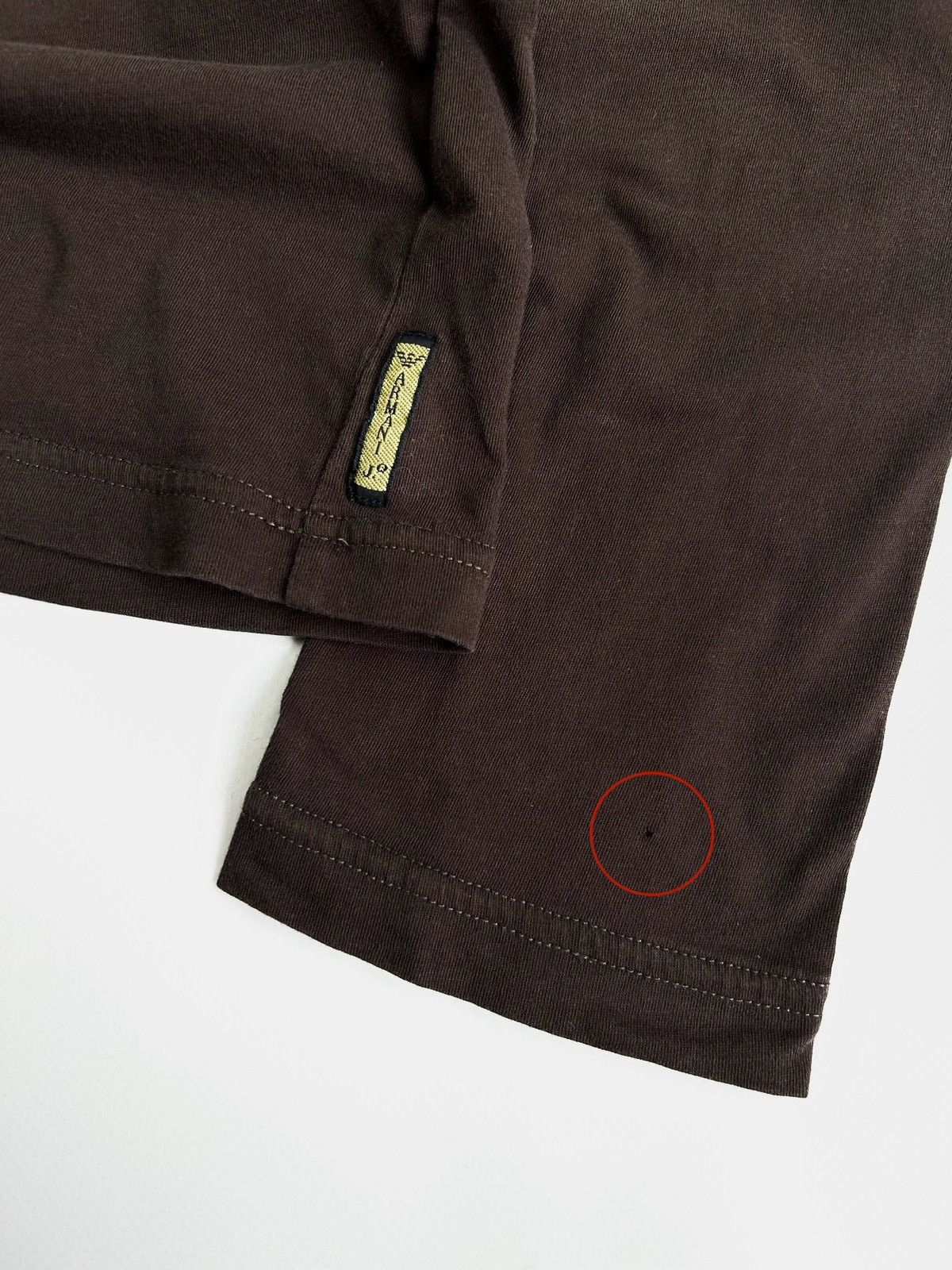 Armani × Vintage Vintage Armani Jeans Long Sleeve Shirt Brown Y2k Rare Size US L / EU 52-54 / 3 - 7 Thumbnail