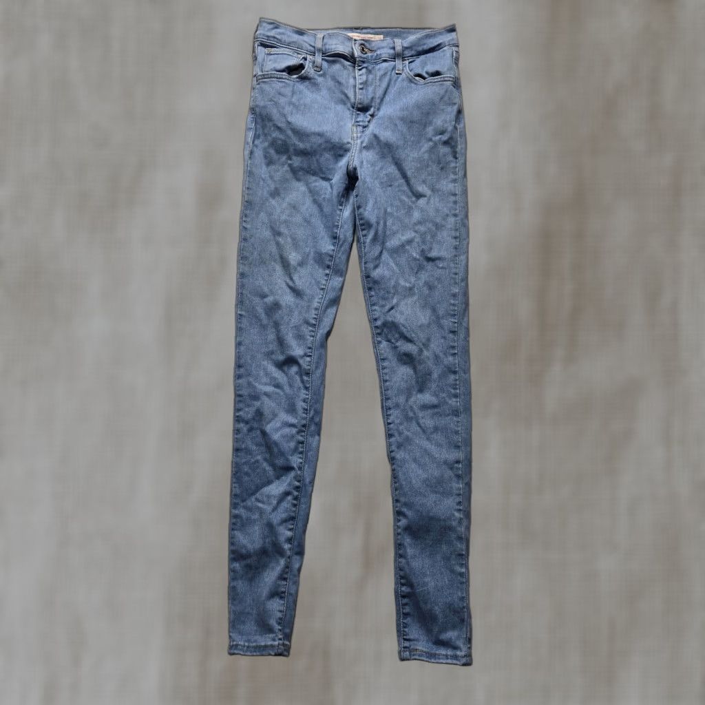 Levi's Levi's 720 Jeans Skinny Light Blue High Rise Adult Women's 26 Denim Stretch Casual Pants Size 26" / US 2 / IT 38 - 1 Thumbnail