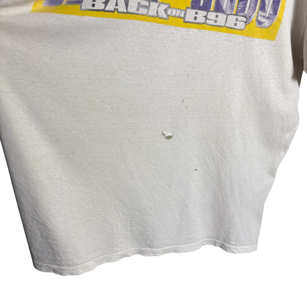 Band Tees Vintage 90s B96 Chicago Music Eddie Jobo Distressed T-Shirt Size US XL / EU 56 / 4 - 11 Thumbnail