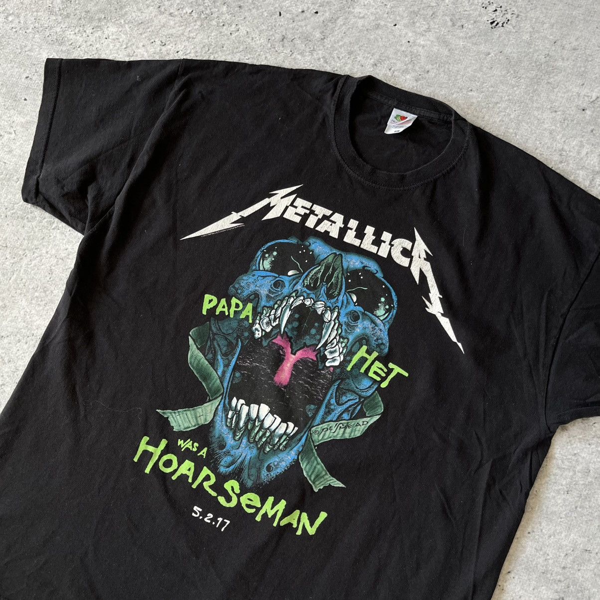 Band Tees × Metallica Metallica hoarseman concert merch band tee XL 2017 Size US XL / EU 56 / 4 - 3 Thumbnail