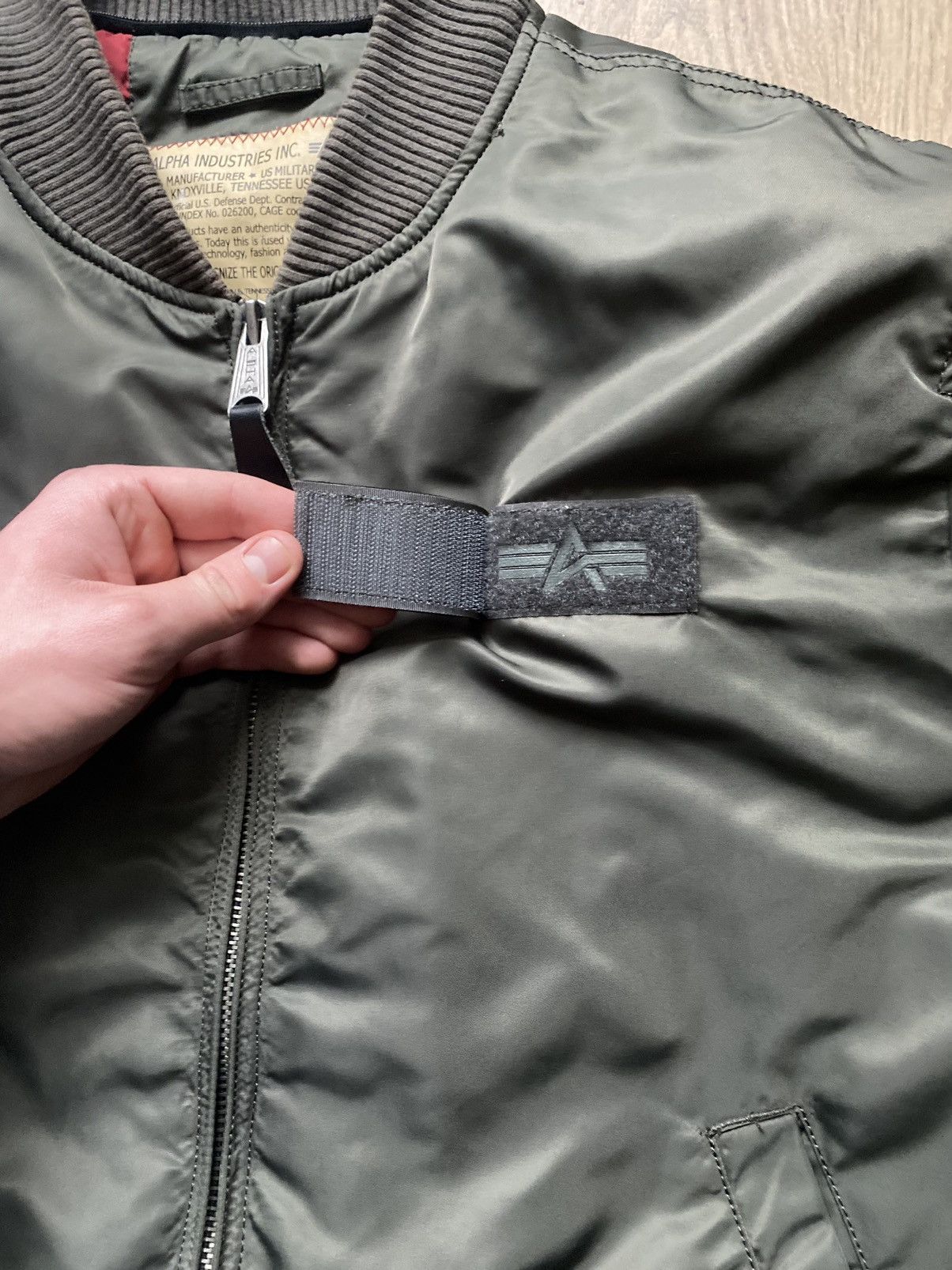 Alpha Industries × Vintage ALPHA INDUSTRIES VINTAGE BOMBER JAKCET Y2K NYLON GREEN Size US XL / EU 56 / 4 - 3 Thumbnail