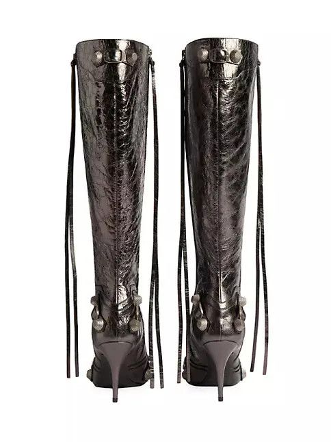 Balenciaga o1bcso1str0425 Cagole 90mm Boots Metallized in Bronze Size US 6 / IT 36 - 5 Thumbnail