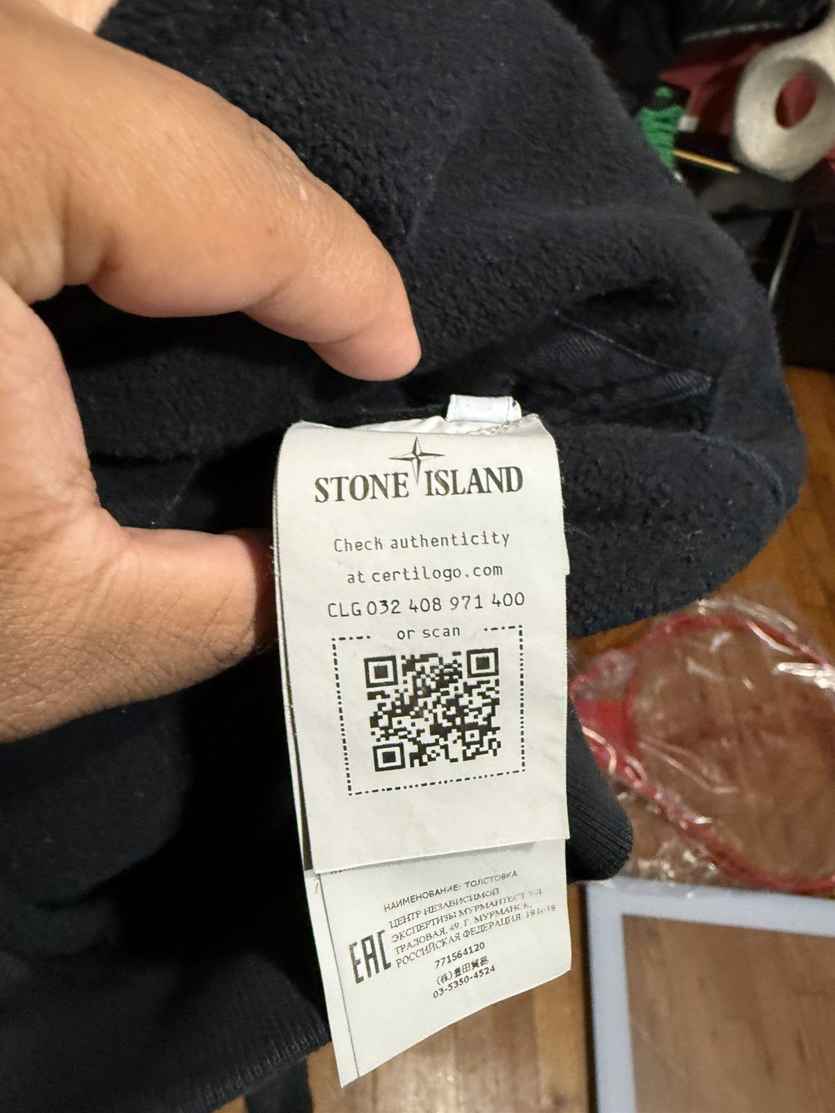 Stone Island Stone Island Black Hoodie Size Medoum Size US M / EU 48-50 / 2 - 7 Thumbnail