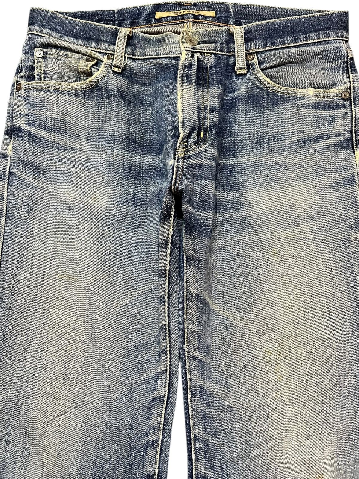 Uniqlo Vintage Uniqlo S-002 Faded Scratch Denim Size US 33 - 2 Thumbnail