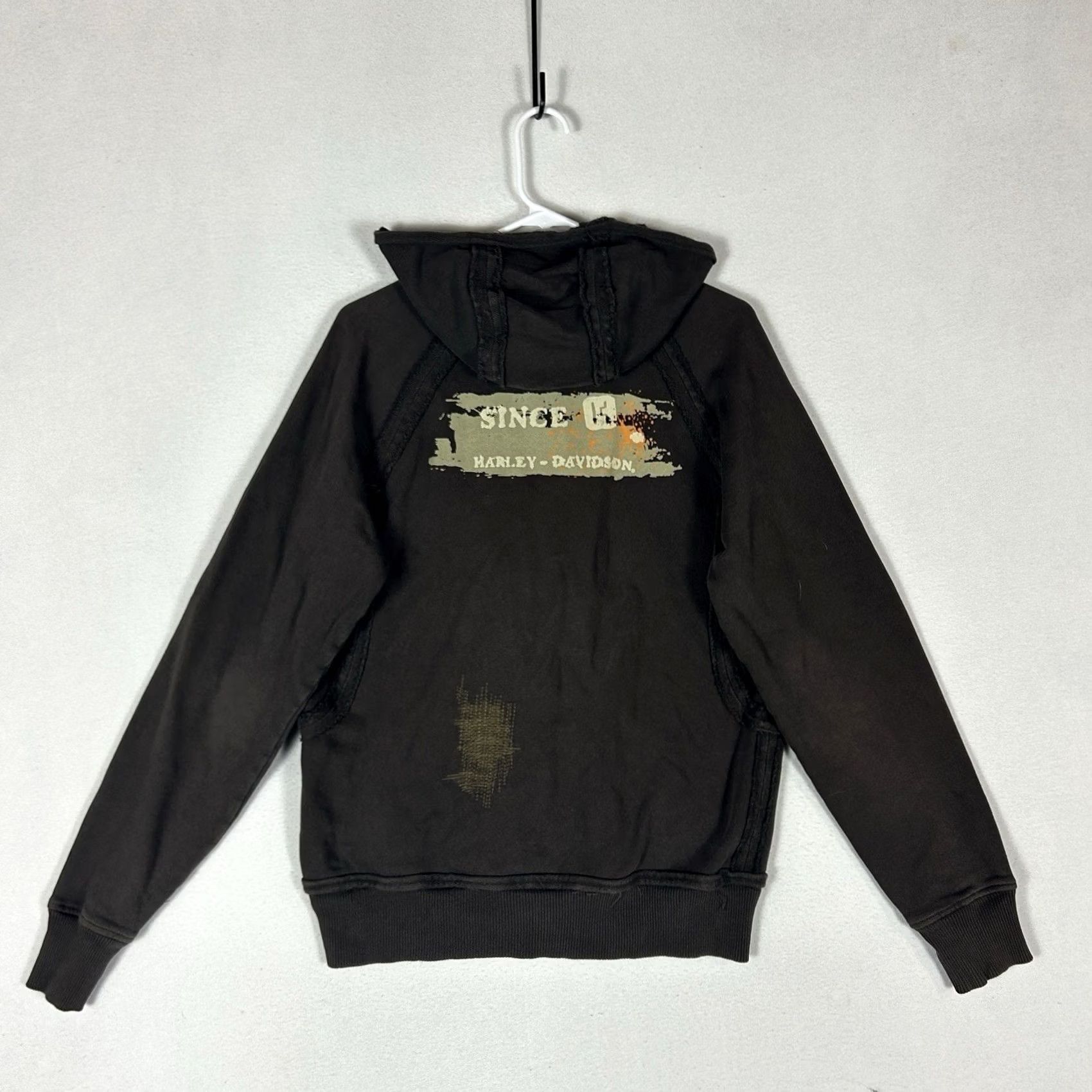 Harley Davidson Harley-Davidson Full Zip Hoodie Womens Size Medium Brown Logo HDMC Size M / US 6-8 / IT 42-44 - 6 Thumbnail