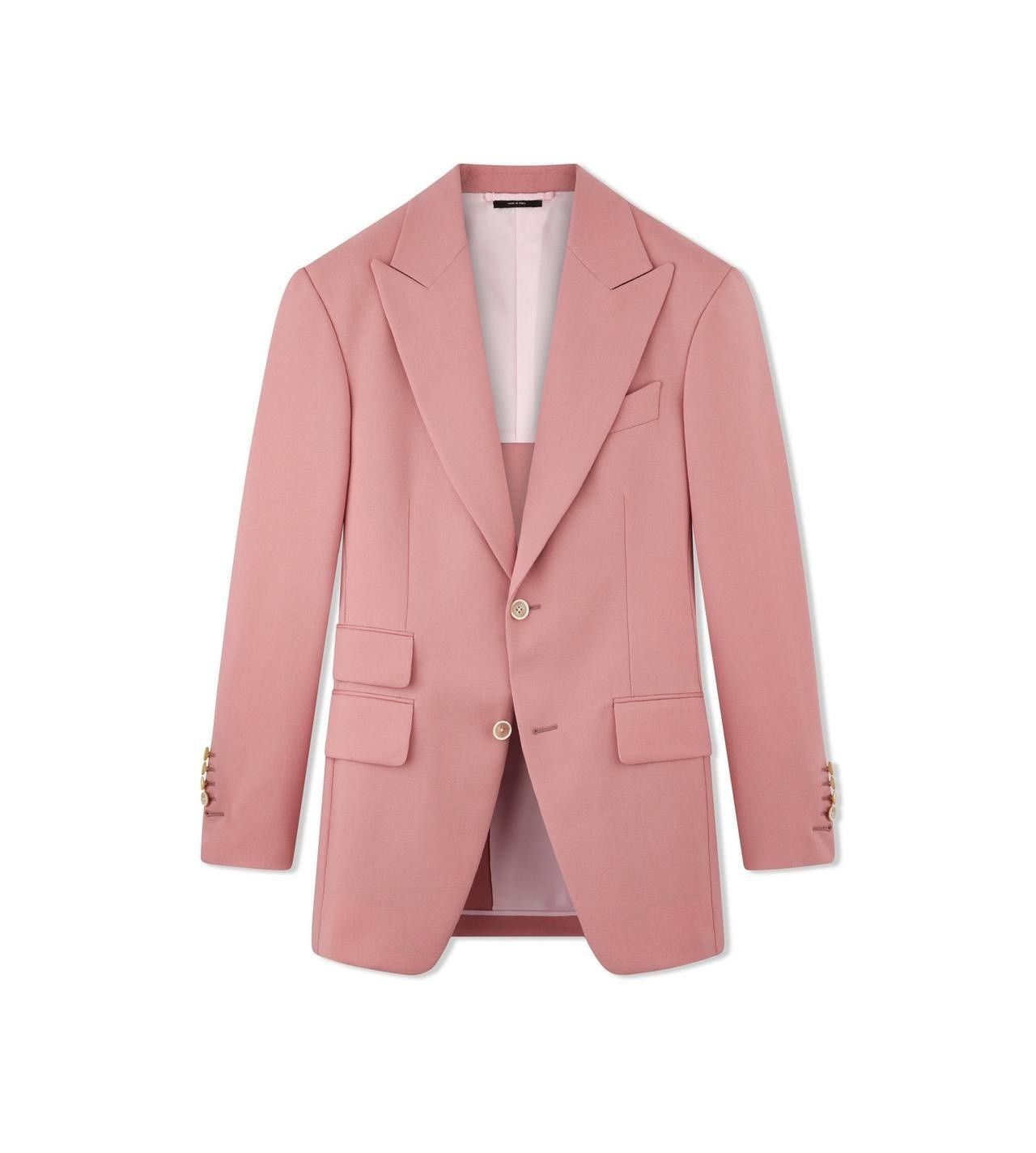 o1w1db10124 Wool Mohair Blazer in Antique Rose