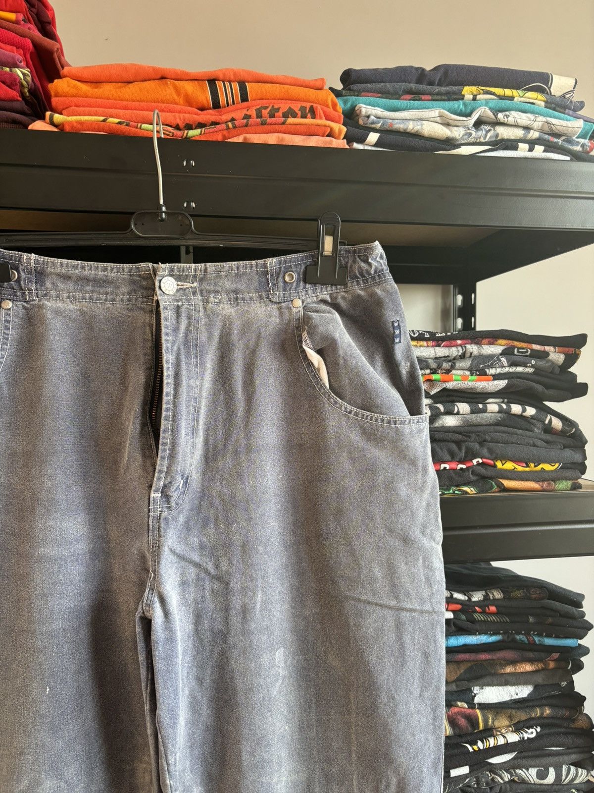 Disney × Mickey Mouse Disney Mickey Mouse Distressed Denim Workwear Rare Grey Size US 34 / EU 50 - 6 Thumbnail