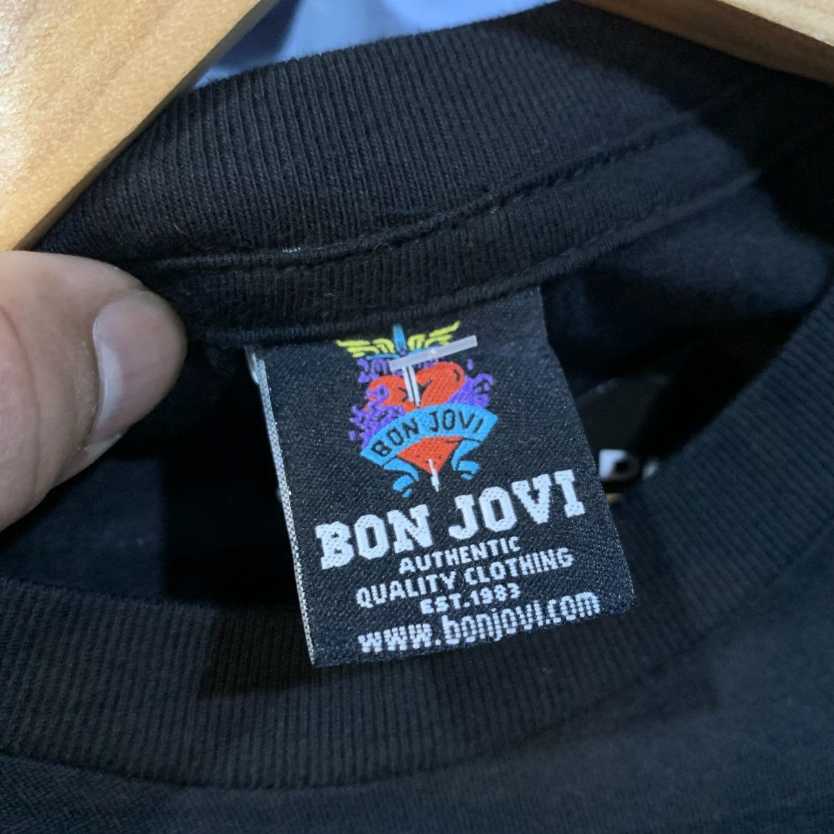 Bon Jovi × Vintage Bon Jovi “Heart & Dagger” Tour Tee 2008 Double Sided Size US M / EU 48-50 / 2 - 7 Thumbnail