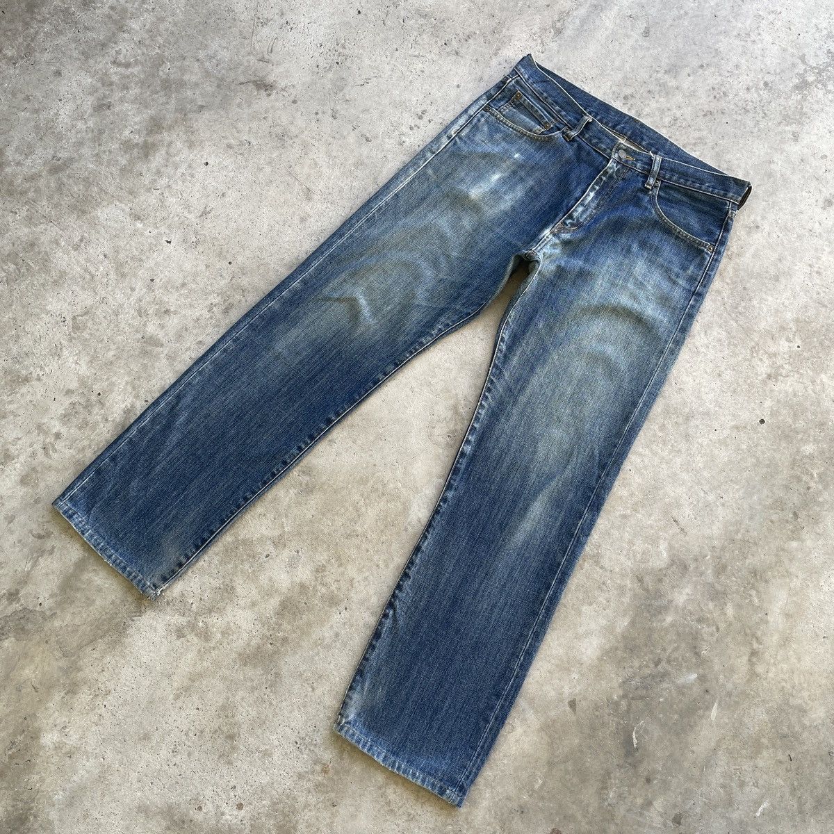 Japanese Brand W34💥 Vintage Japanese Brand Faded Jeans Denim Pants Size US 34 / EU 50 - 2 Thumbnail
