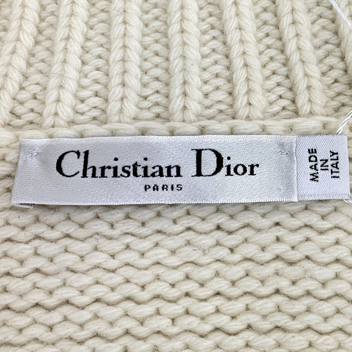 Dior Dior beige logo monogrammed appliquéd wool knit cardigan Size XS / US 0-2 / IT 36-38 - 6 Thumbnail