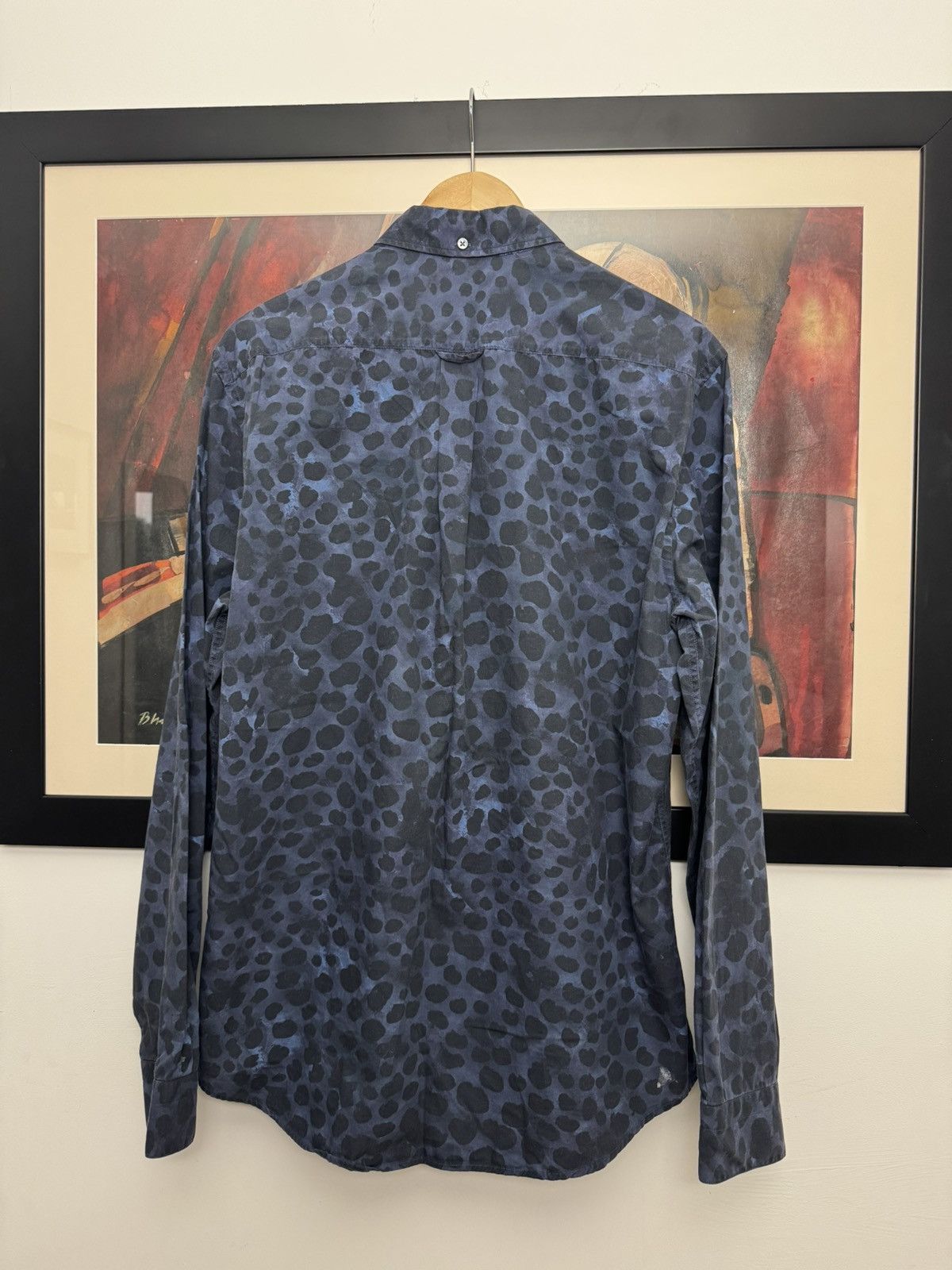 Acne Studios Acne Studios Fullprint Blue button up shirt luxury casual Size US M / EU 48-50 / 2 - 2 Thumbnail
