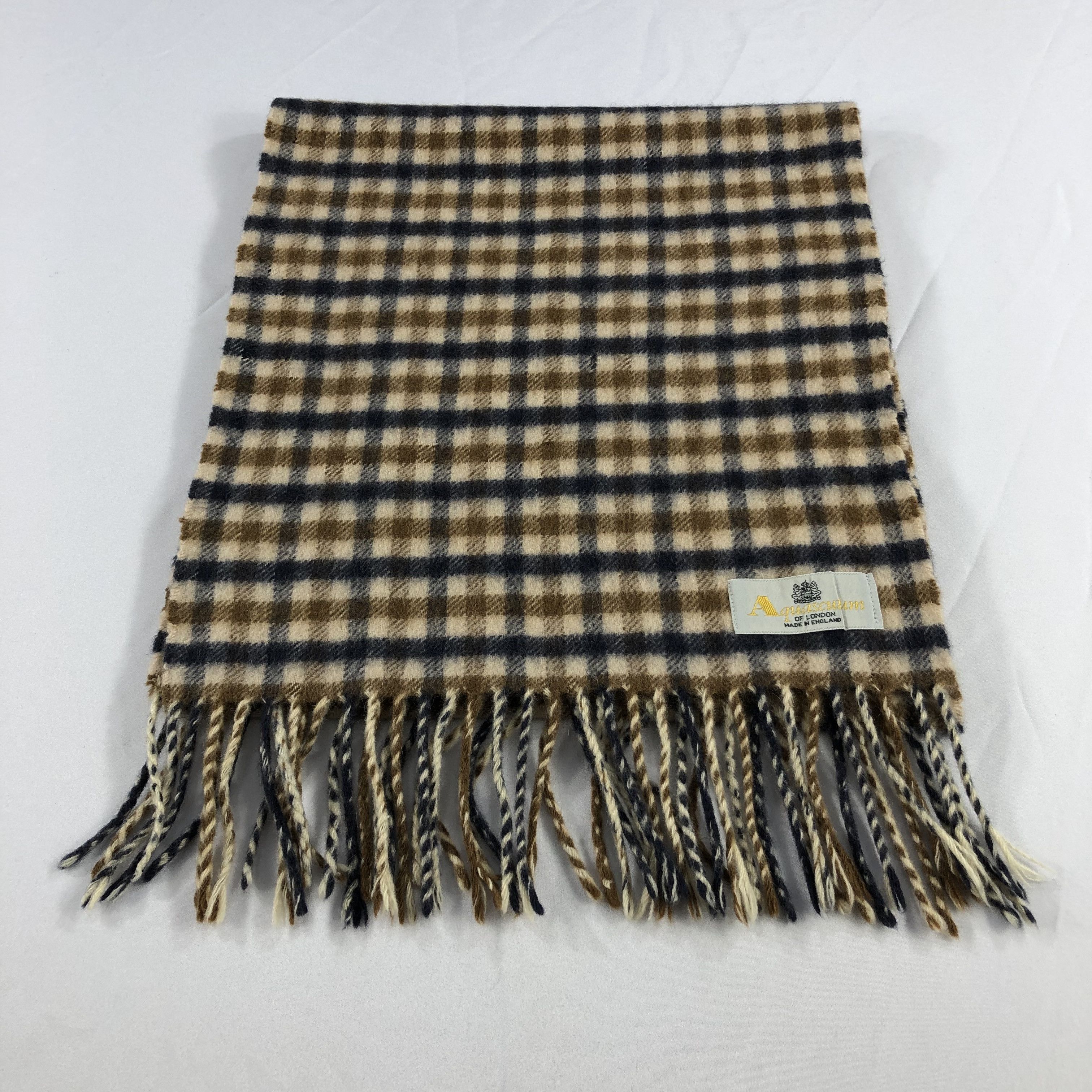 Aquascutum Aquascutum Iconic Gingham Cashmere Scarf Muffler V1042 Size ONE SIZE - 3 Thumbnail