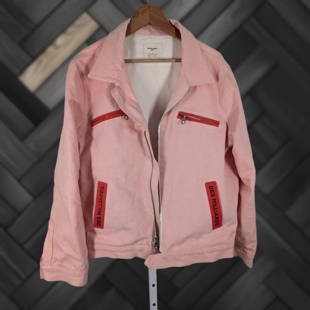 Denime Des Milliards Jacket Pink Denim M Mens Regular Size Des Milliards SS2017 Luka Sabbat Playboi Carti Rare Sample M Size US M / EU 48-50 / 2 - 1 Thumbnail