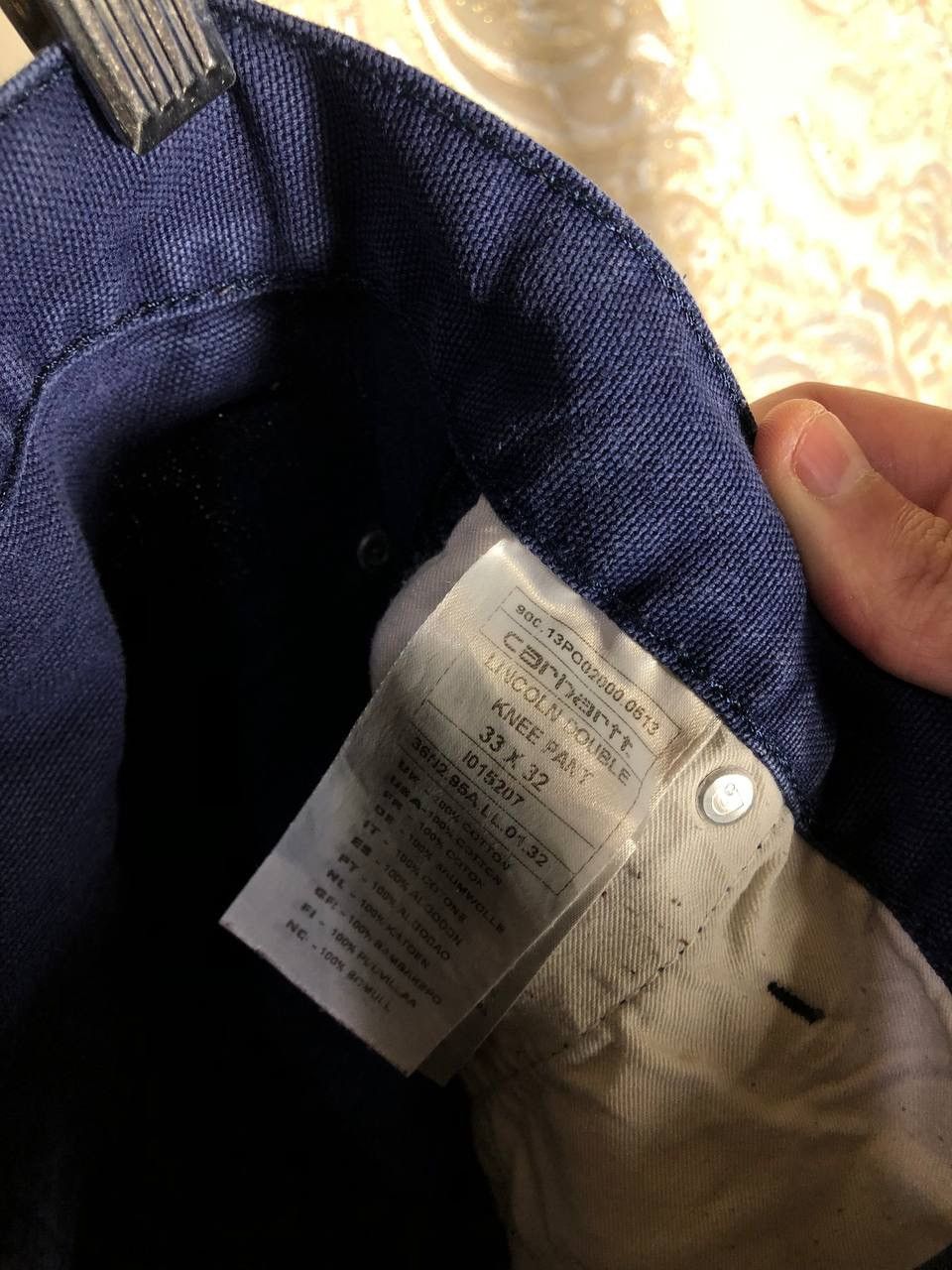 Carhartt Wip VINTAGE CARHARTT WIP LINCOLN DOUBLE DENIM JEANS RETRO 90s Size US 33 - 9 Thumbnail