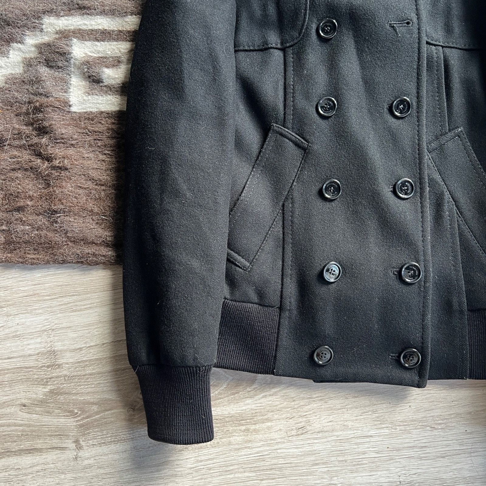 Burberry Burberry Wool Black Peacoat Jacket 9519AC Size M / US 6-8 / IT 42-44 - 5 Thumbnail