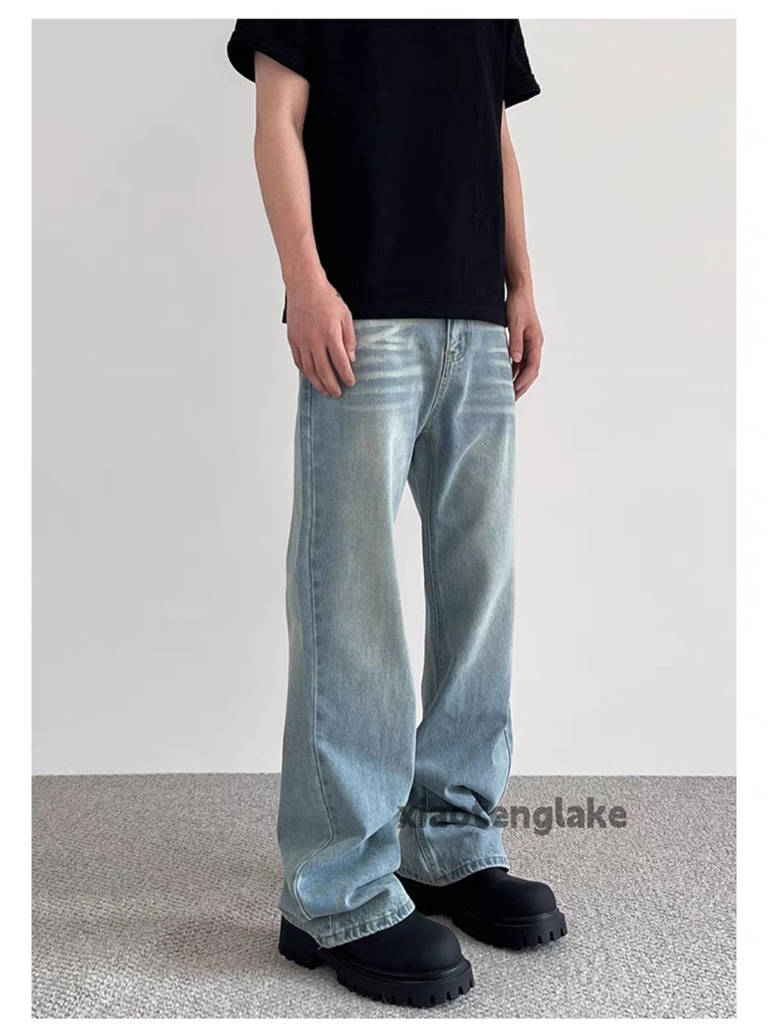 Jean × Vintage washed faded utility loose baggy yuppie cleanfit jeans Size US 32 / EU 48 - 5 Thumbnail