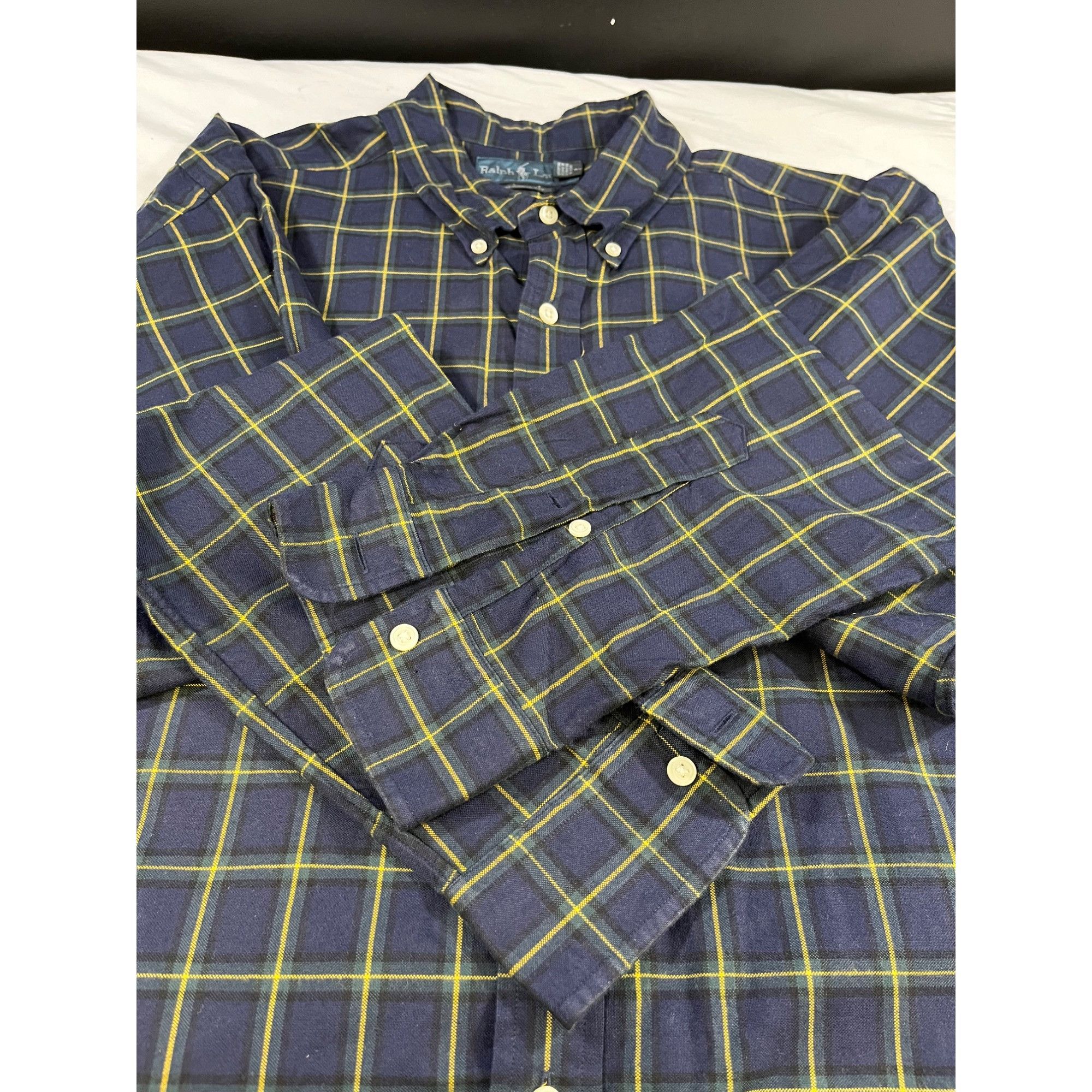 Ralph Lauren Ralph Lauren Mens Navy Blue Button Up Shirt Size XL SKU 6716 Size US XL / EU 56 / 4 - 5 Thumbnail