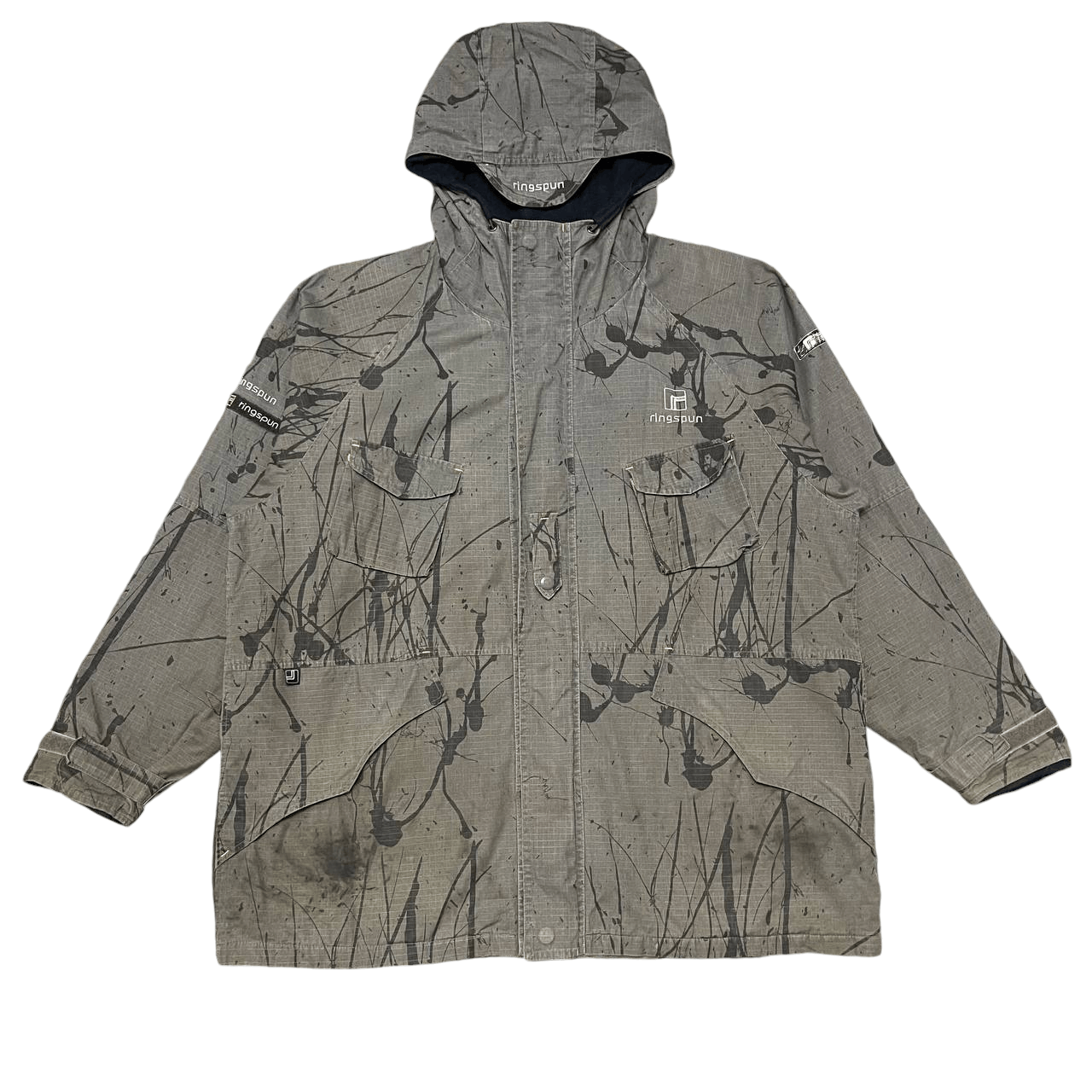 Ringspun Vintage Ringspun Painted Style Hooded Jacket Size US L / EU 52-54 / 3 - 1 Thumbnail