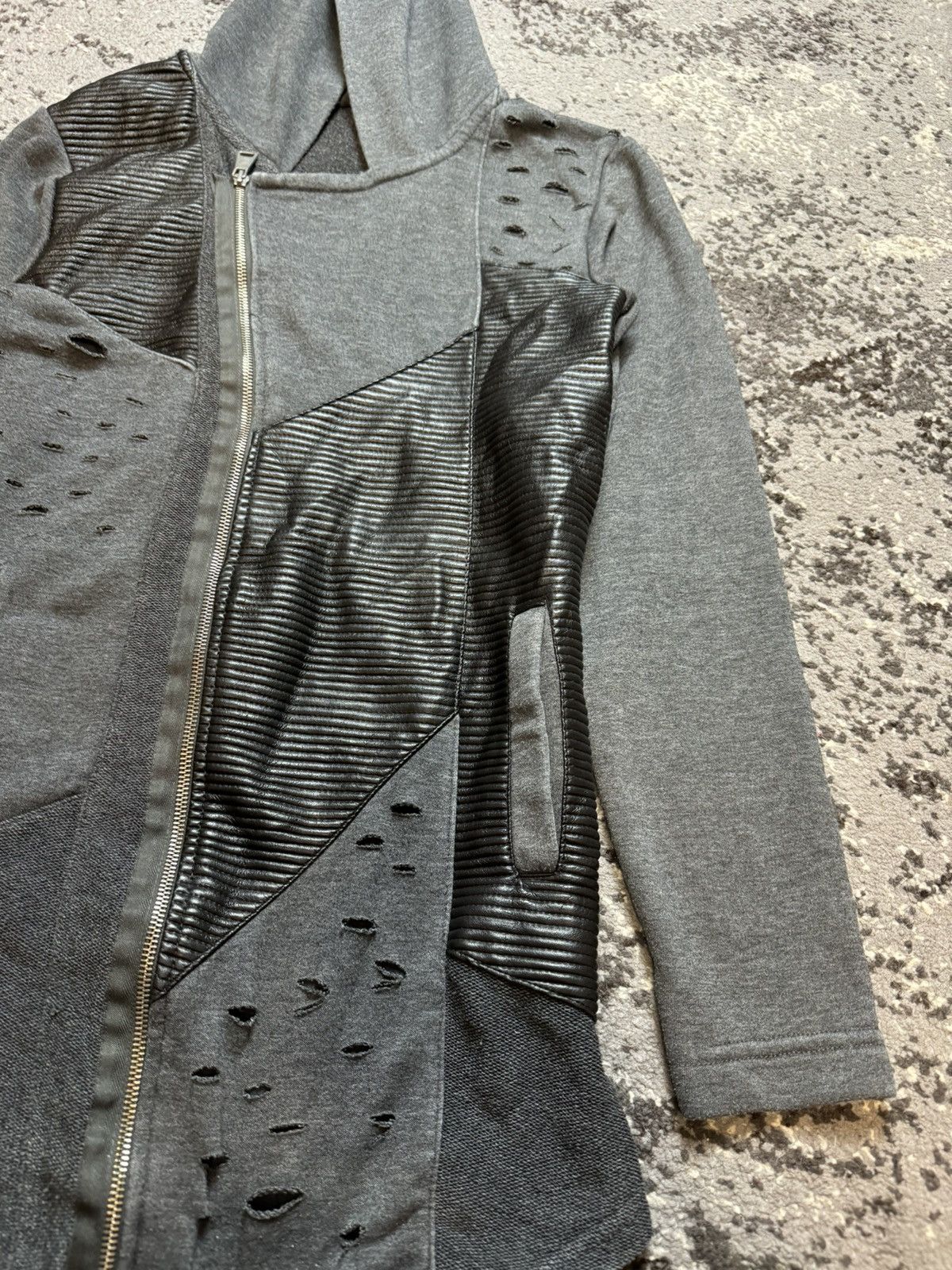 Japanese Brand × Vintage Vintage Y2K Distressed Assemetrical Owens Style Opium Hoodie Size US M / EU 48-50 / 2 - 4 Thumbnail