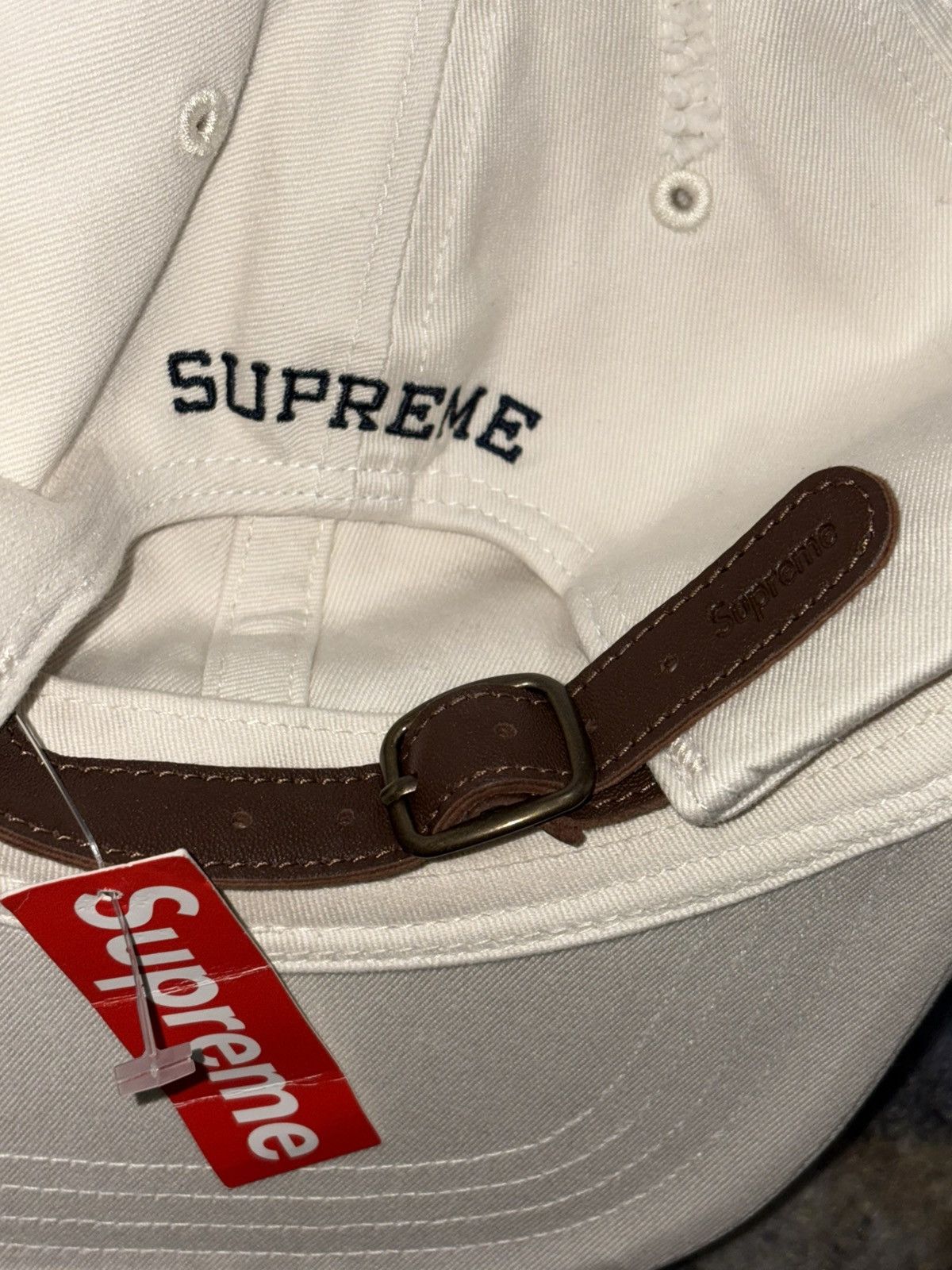 Supreme Supreme Distressed Script 6-Panel Hat Size ONE SIZE - 4 Thumbnail