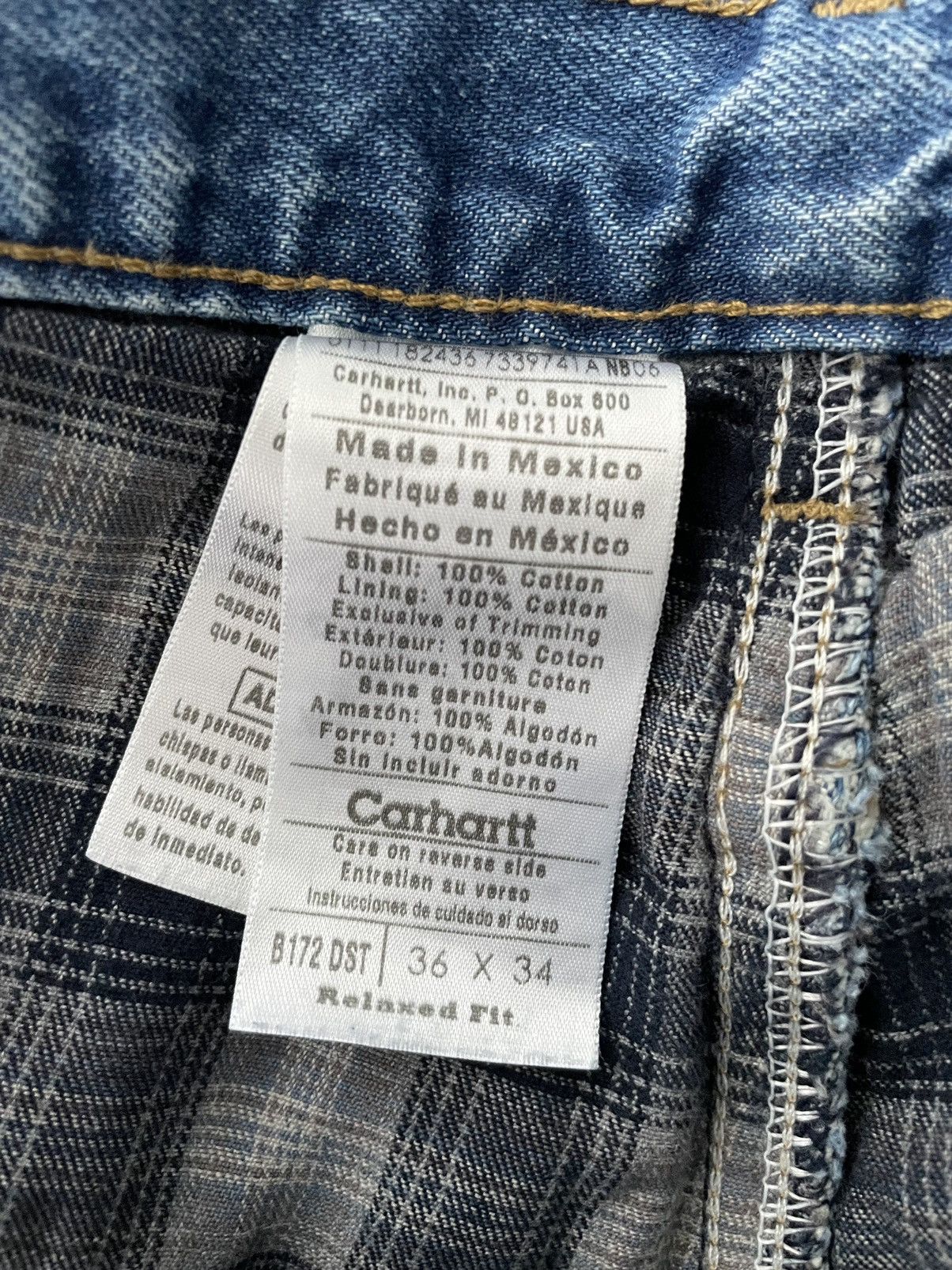Carhartt Carhartt Denim Lined Jeans Pants Workwear Vintage Carpenter Size US 36 / EU 52 - 5 Thumbnail