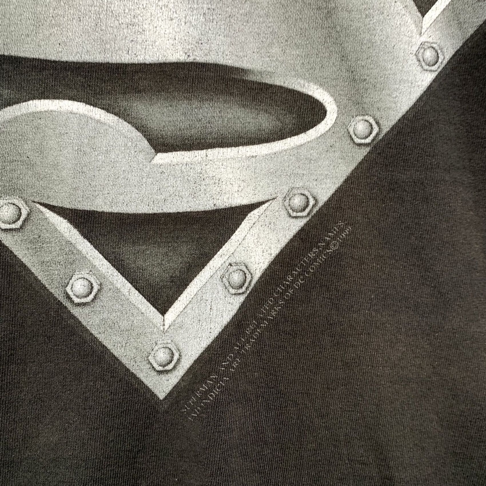 Vintage VINTAGE DC Comics Superman T Shirt Mens Medium Black Warner Bros Size US M / EU 48-50 / 2 - 7 Thumbnail