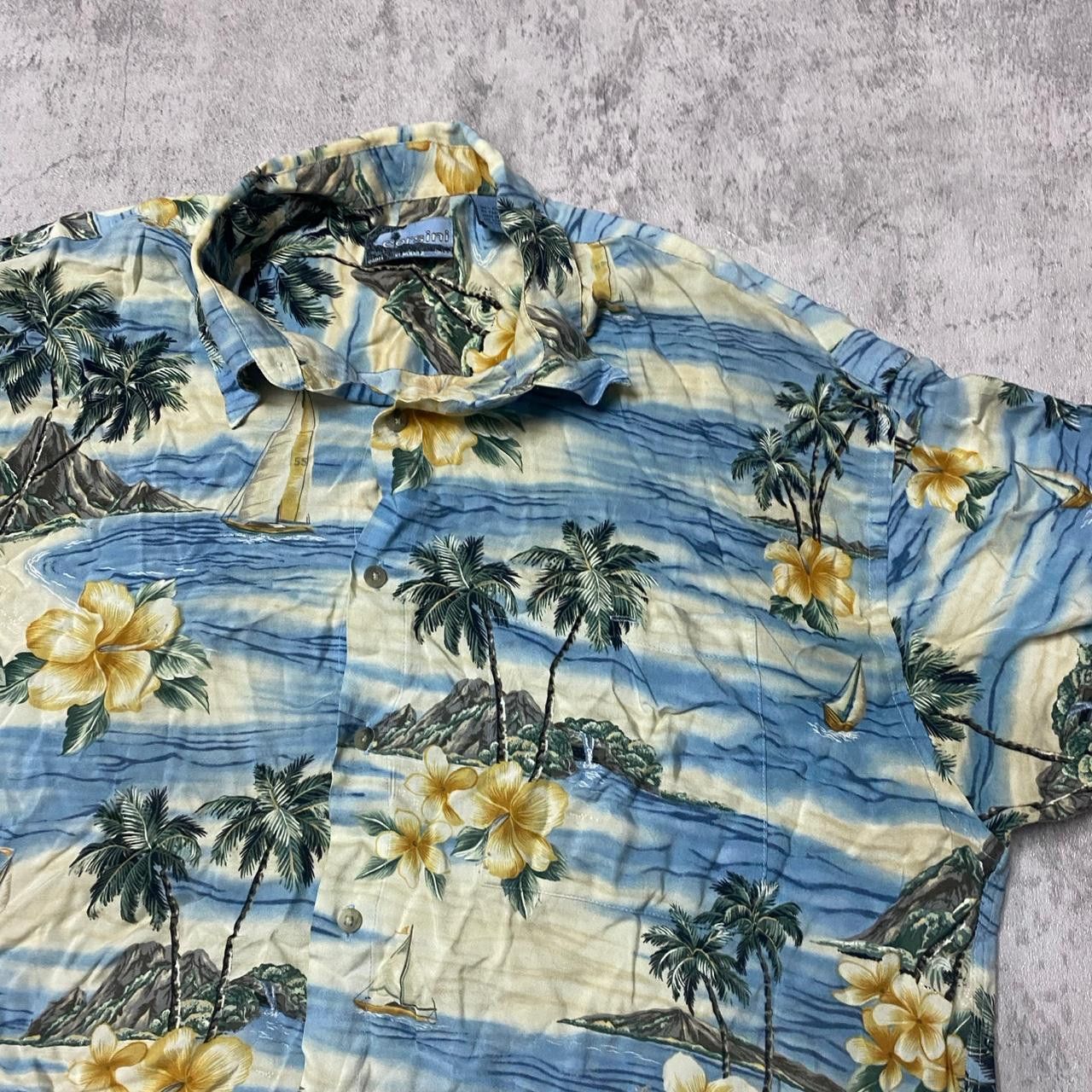 Other Corsini Hawaiian shirt with palm trees and floral pattern Size US XL / EU 56 / 4 - 2 Thumbnail