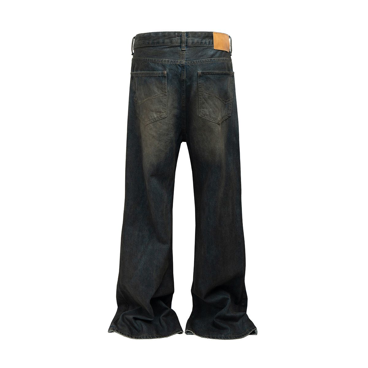 Japanese Brand × Jean Distressed Dirty Washed Blue Ripped Baggy Jeans Size US 31 - 2 Thumbnail
