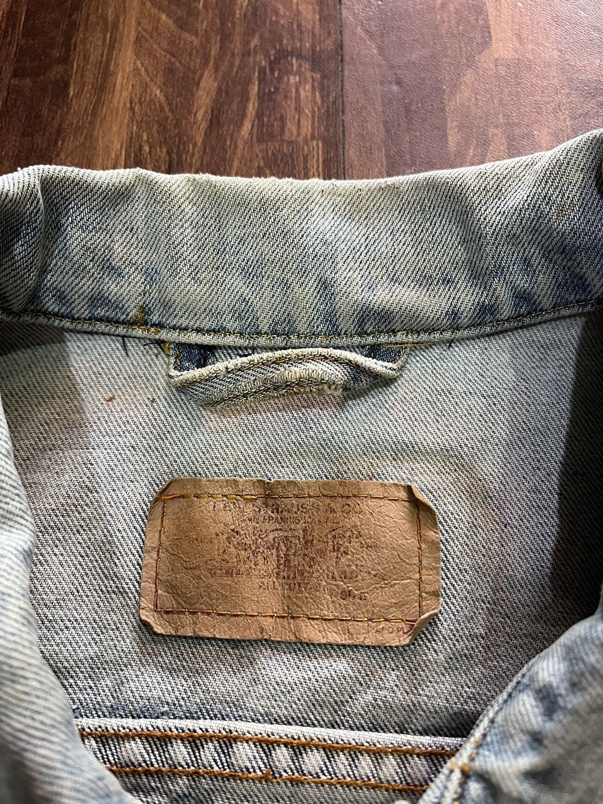 Levi's × Vintage Men‘s Bomber Denim Jacket Levi‘s Vintage Size US XL / EU 56 / 4 - 4 Thumbnail