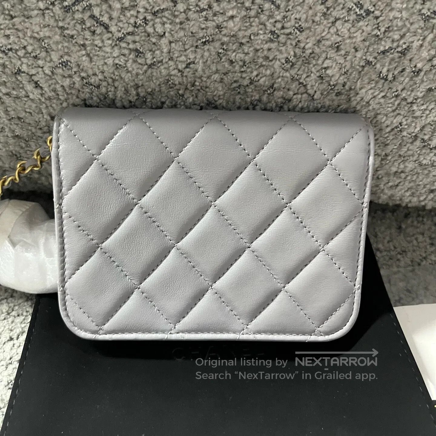 Chanel Chanel Chain buckle with diamond-patterned leather single- Size ONE SIZE - 4 Thumbnail