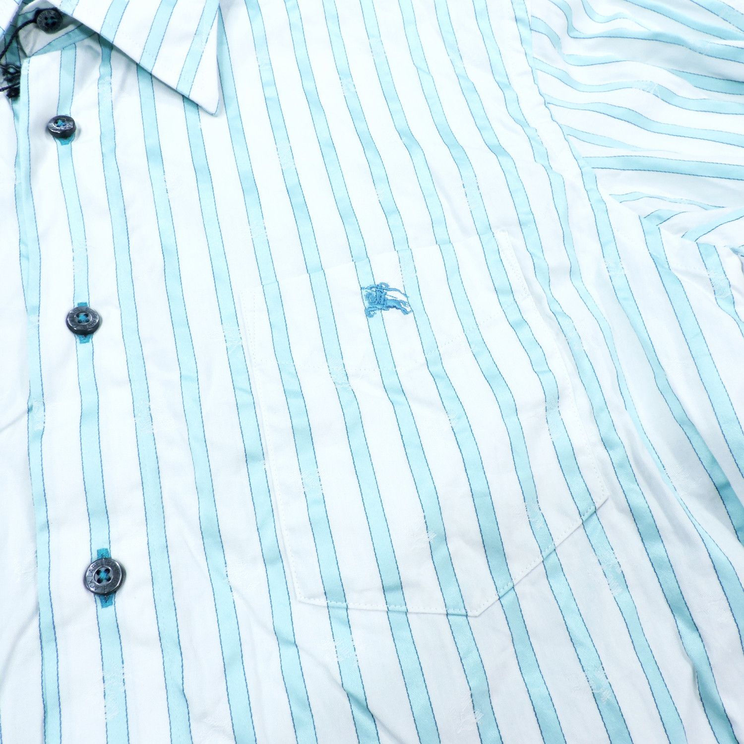 Burberry BURBERRY BLACK LABEL STRIPED MONOGRAM LONG SLEEVE SHIRT Size US M / EU 48-50 / 2 - 7 Thumbnail