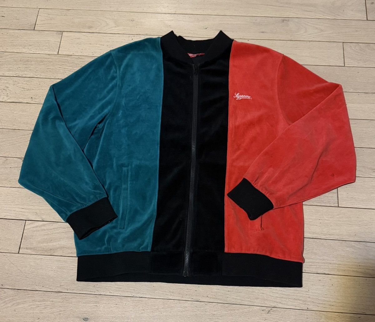 Supreme Supreme Velour Snap Henley | Grailed