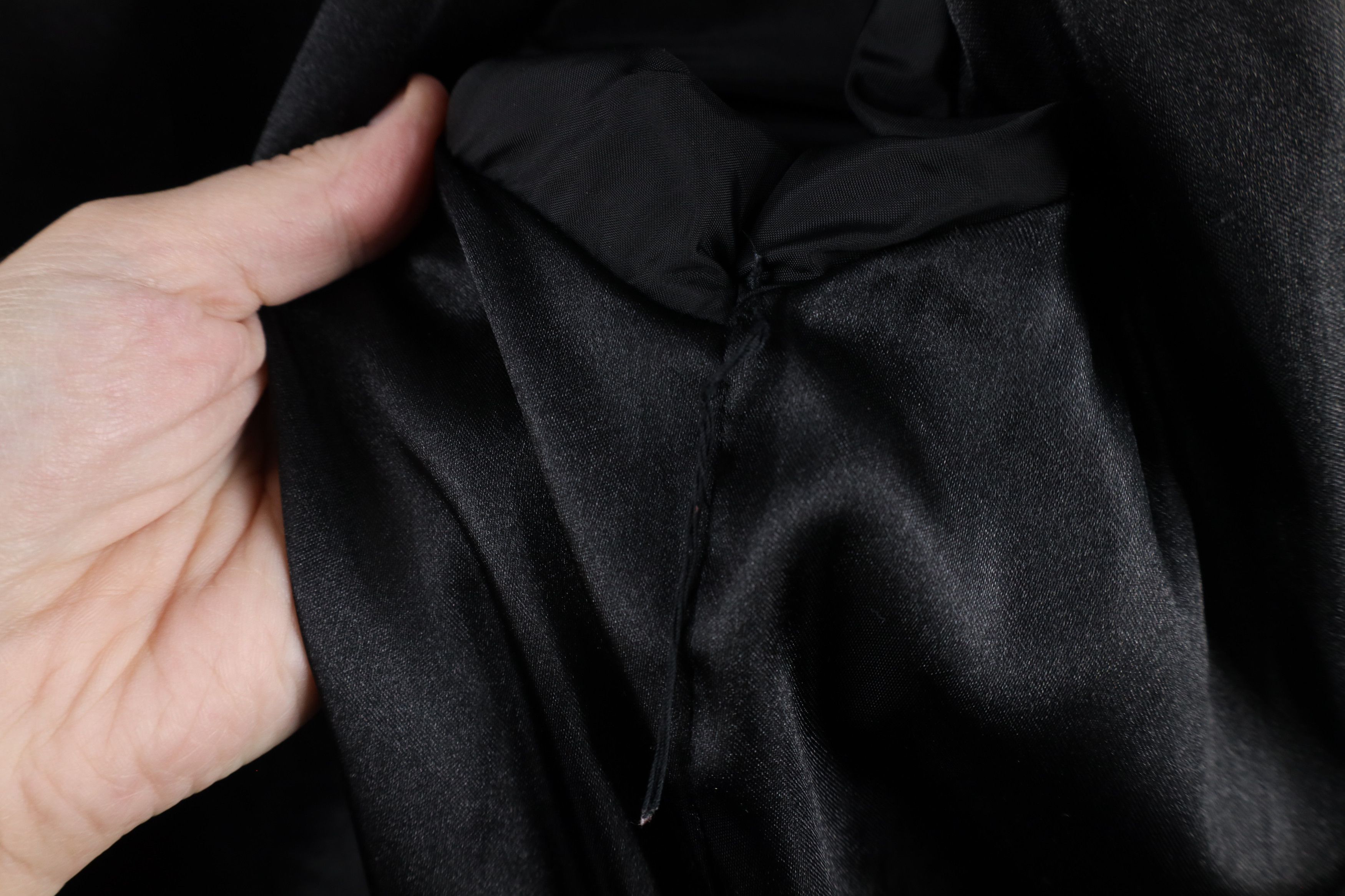 Vintage Vintage 90s Pelle Full Zip Leather Parka Jacket Coat Black Size US L / EU 52-54 / 3 - 13 Thumbnail